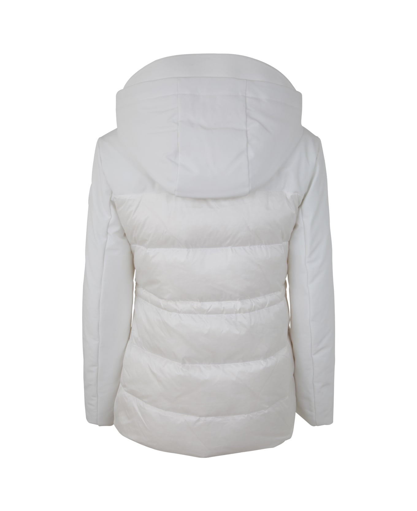 Woolrich Soft Shell Down Quilted Hybrid - Natural White