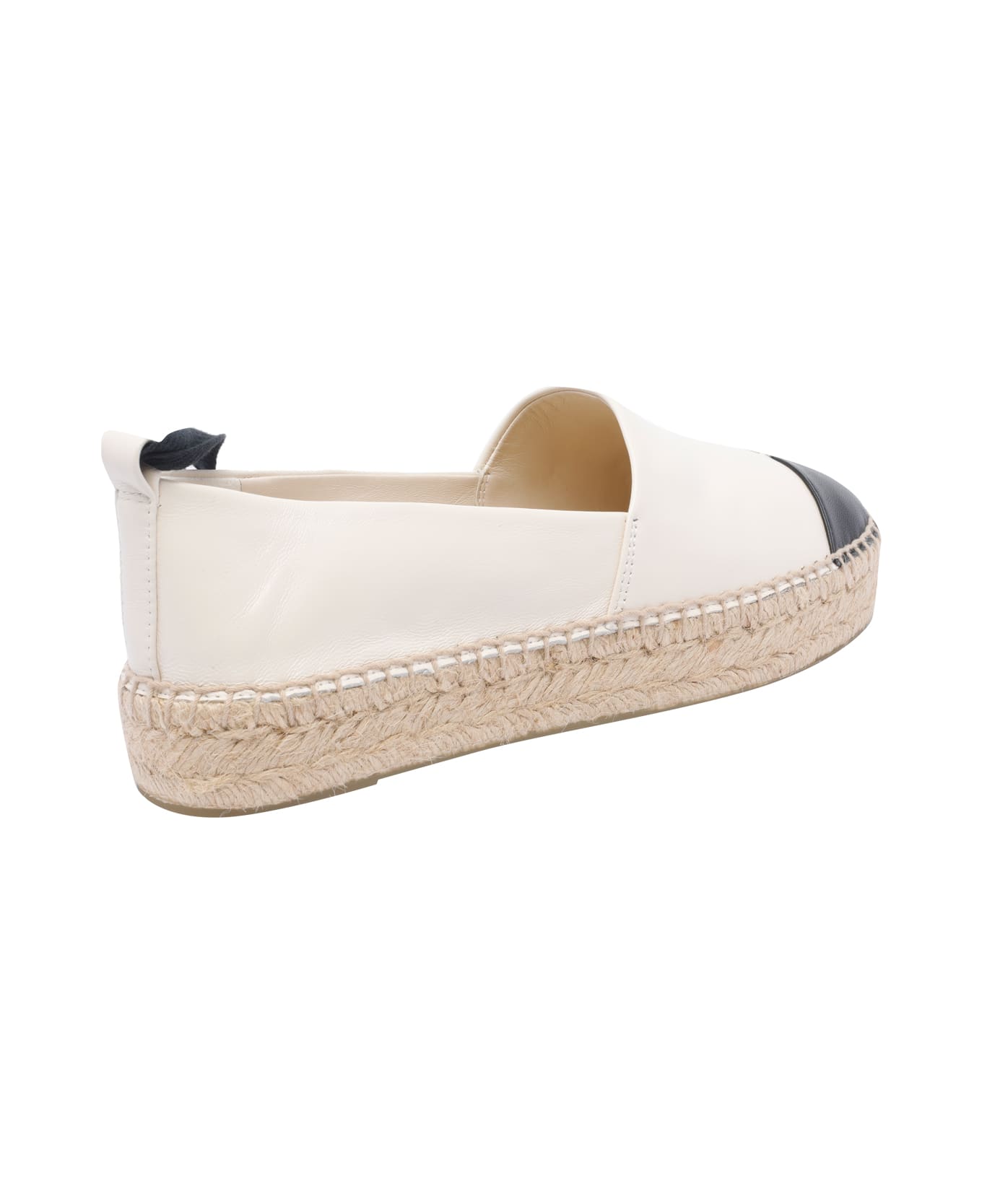 Tory Burch Cap-toe Espadrille - Ivory