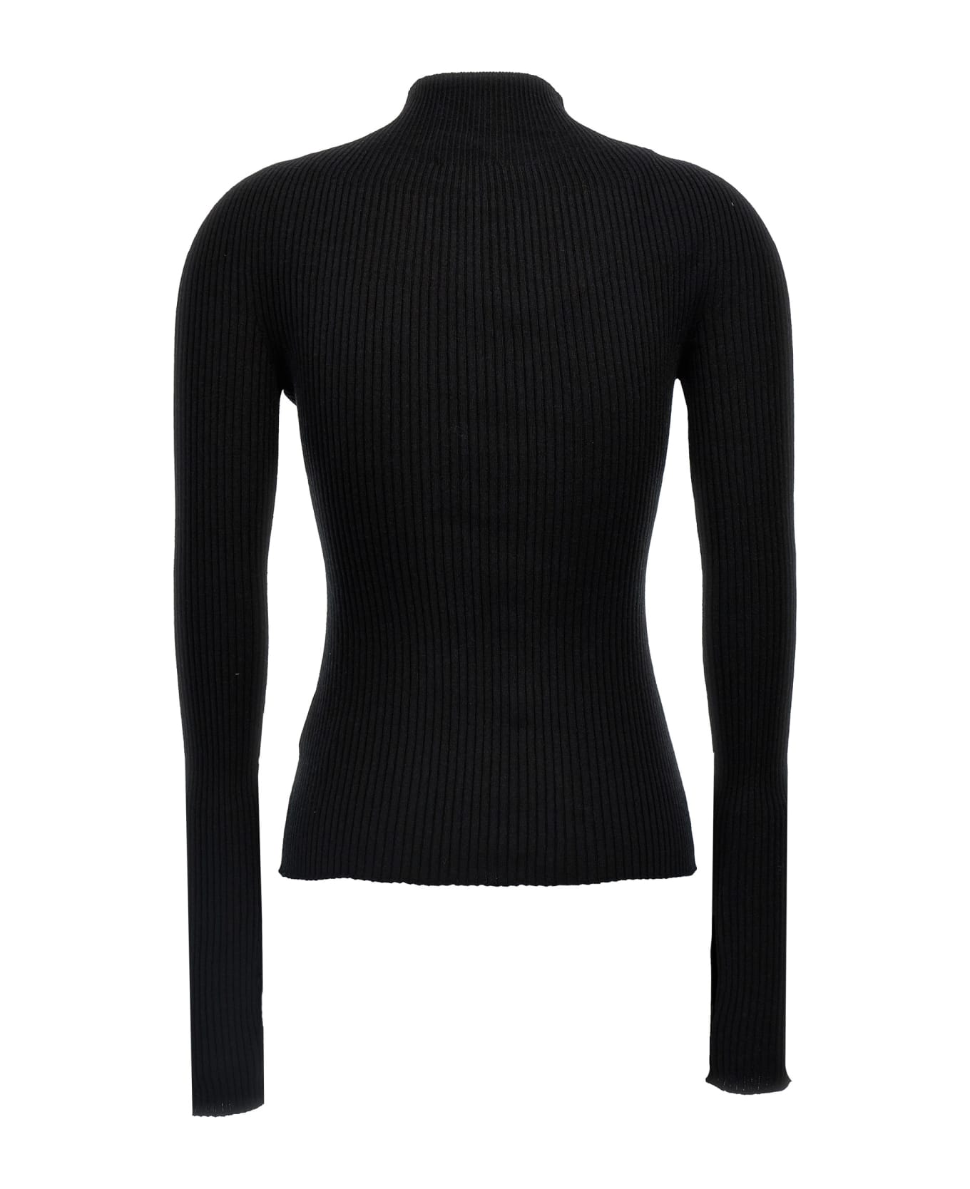 Courrèges 'solar Light Rib' Sweater - Nero