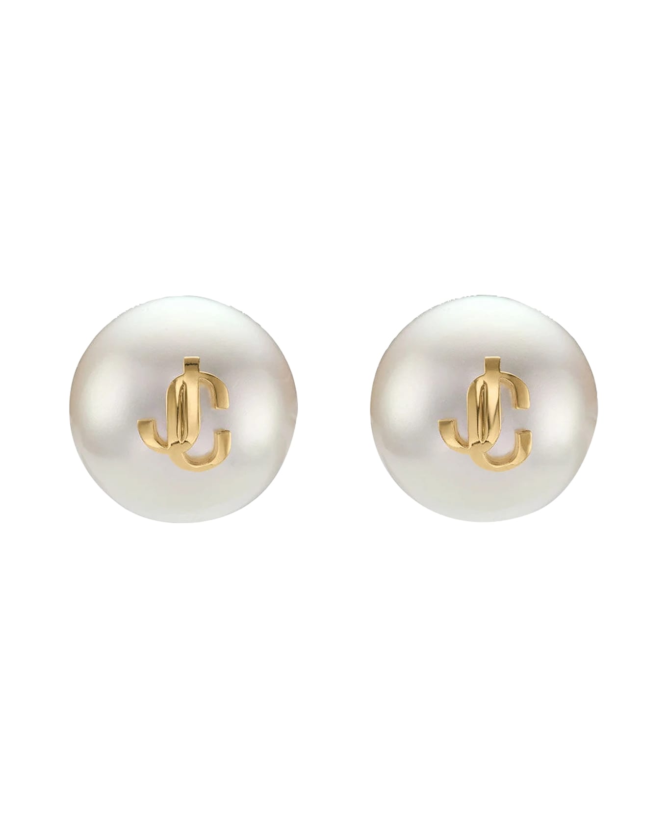Jimmy Choo Maxi Pearl Studs Earrings - White