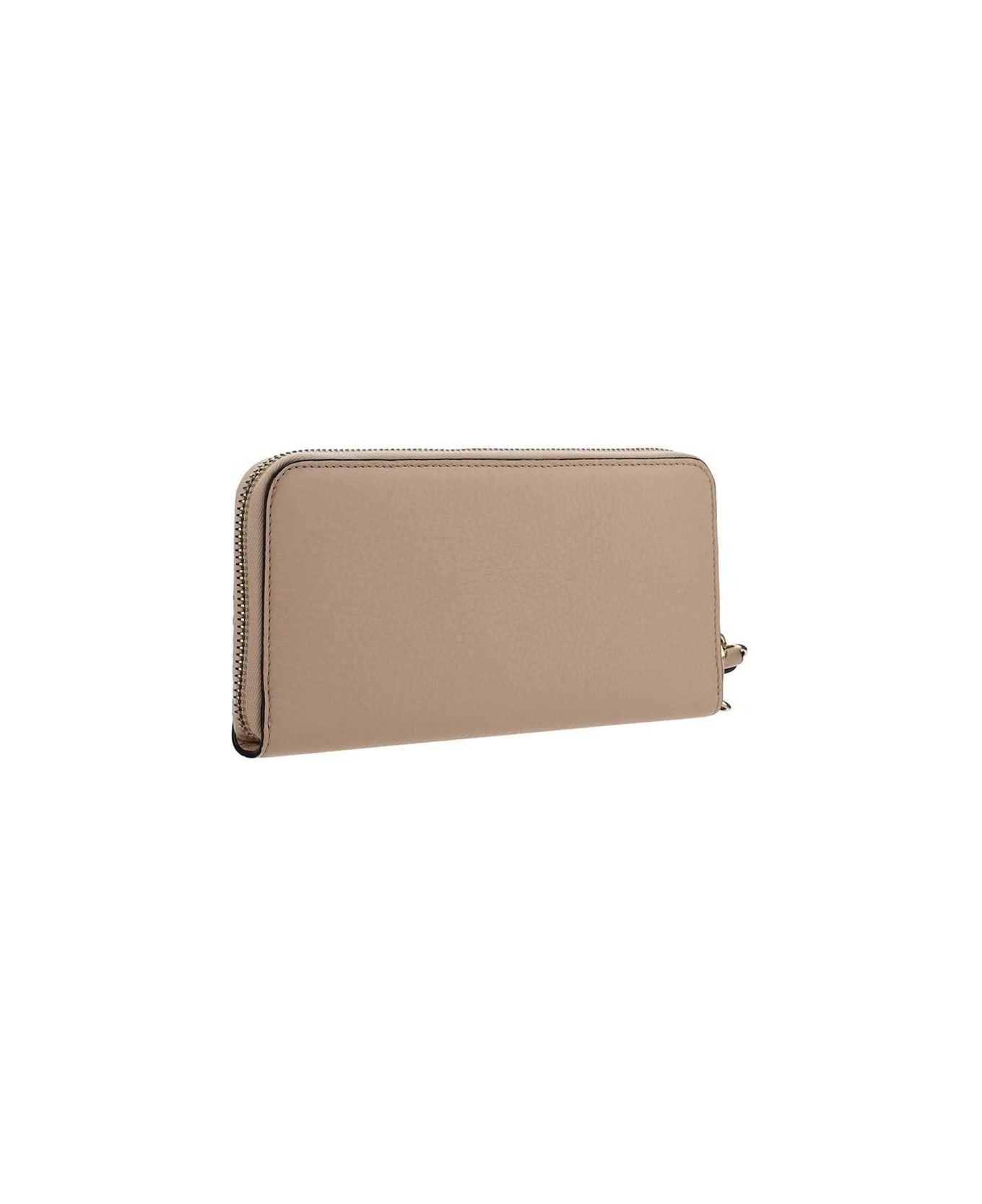 Chloé Logo Detailed Zipped Wallet - 6J5