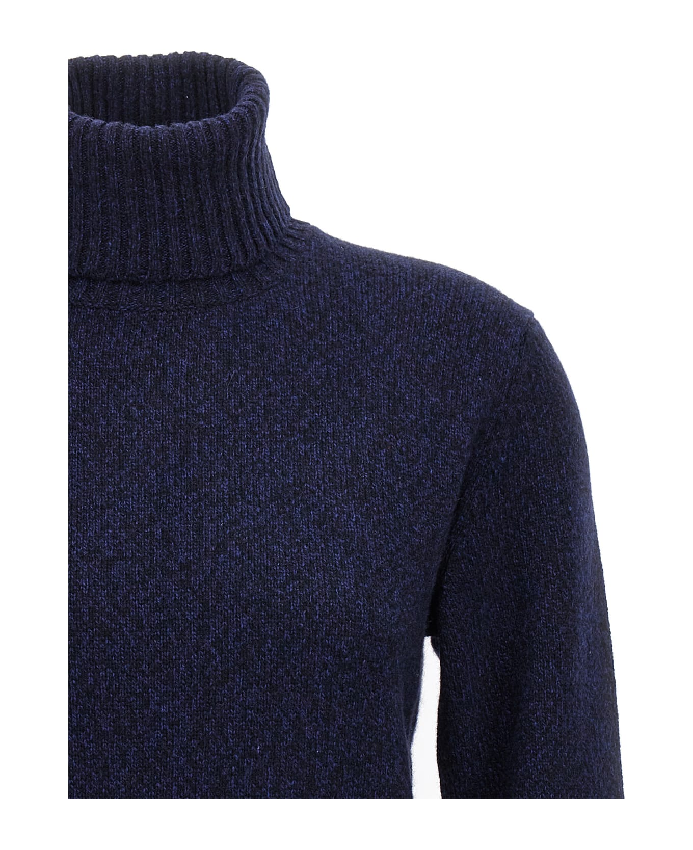 Ami Alexandre Mattiussi Logo Cachemire Sweater - Blue