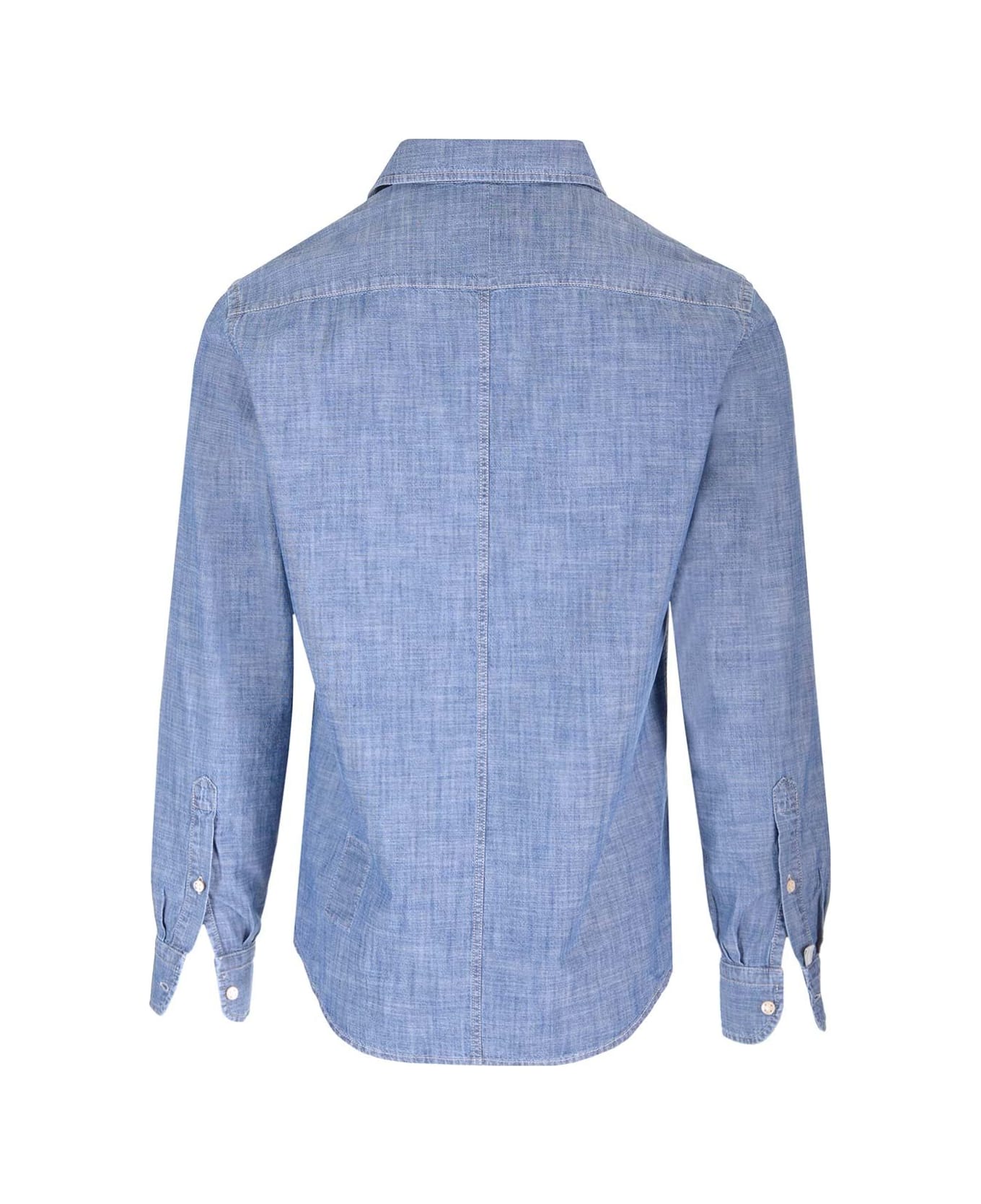 Jacob Cohen Chambray Denim Shirt - Blue