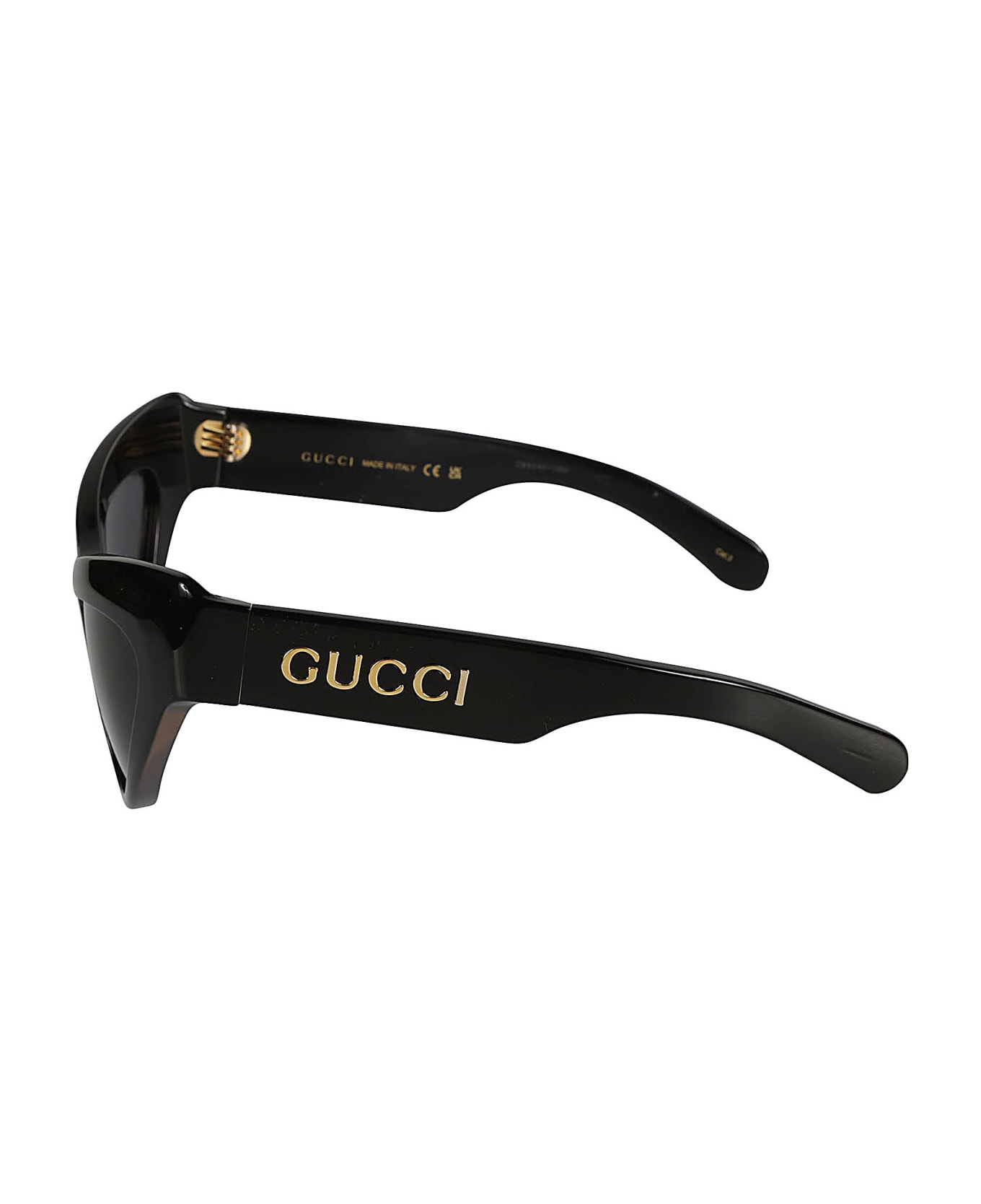 Gucci Eyewear Cat Eye Thick Sunglasses - Black