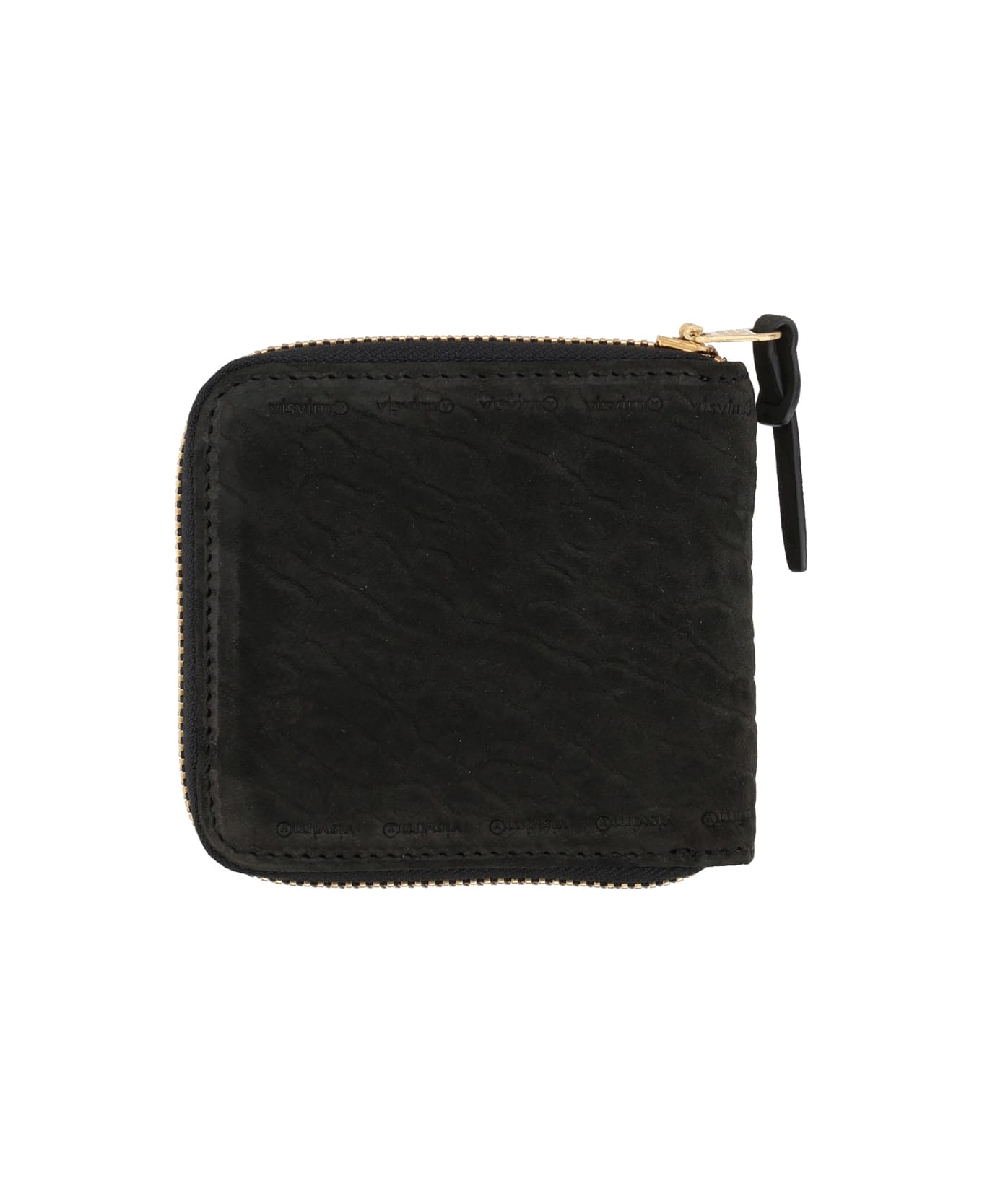 Visvim Suede Wallet - BLACK