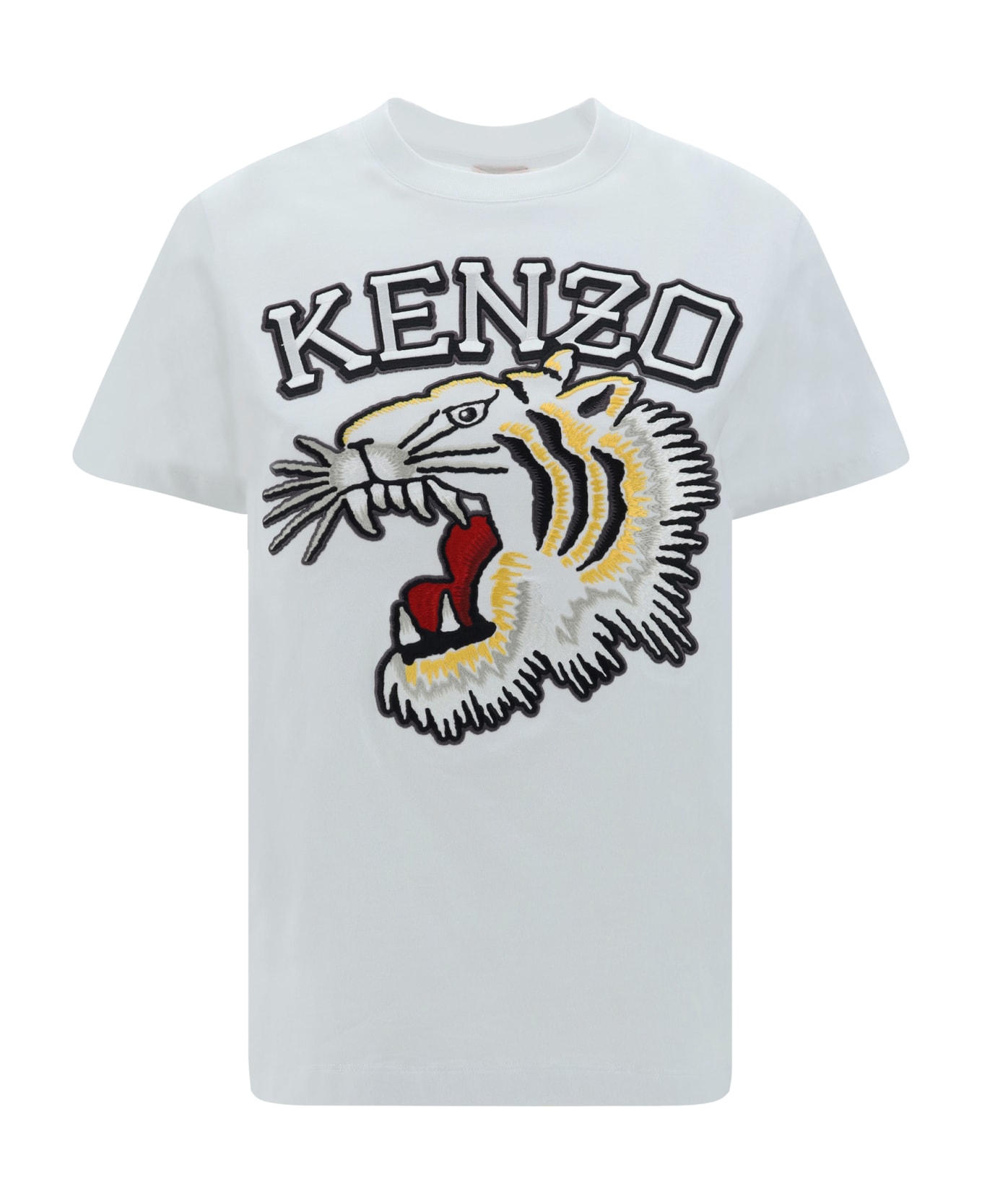 Kenzo Tiger Varsity Loose T-shirt - Ashore White