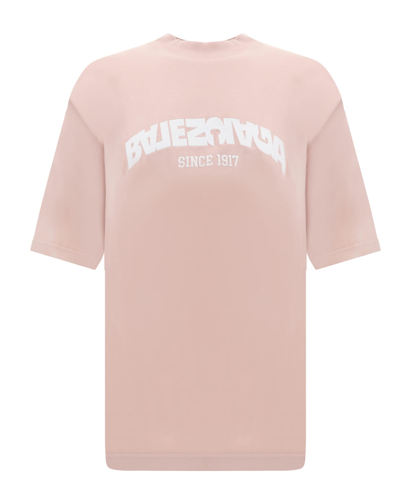 Balenciaga Cotton Crew-neck T-shirt - Pink