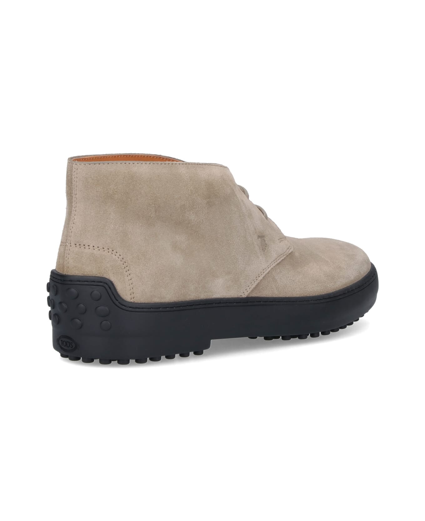 Tod
s Winter Gommino Suede Ankle Boots - Beige