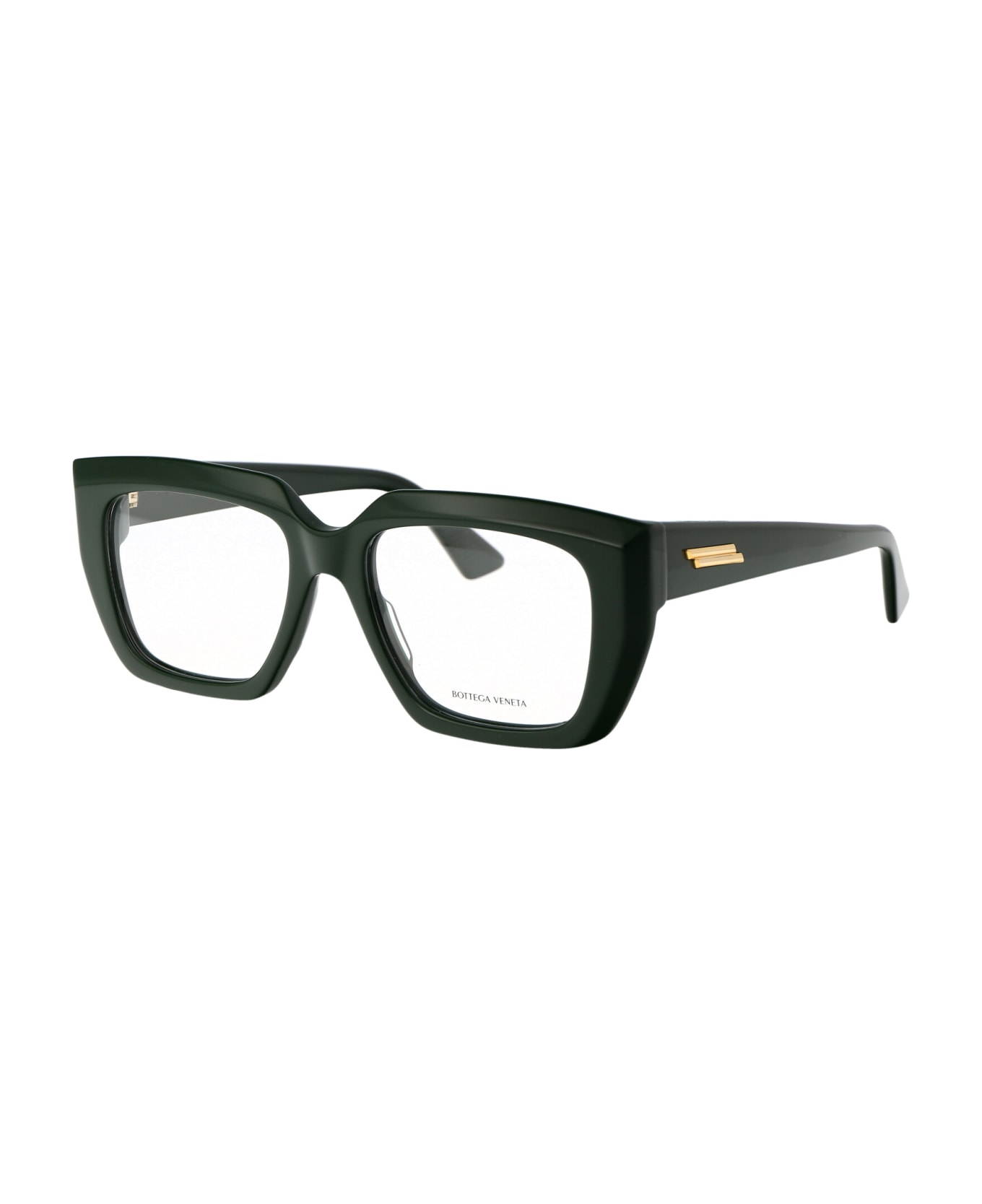 Bottega Veneta Eyewear Bv1032o Glasses - 006 GREEN GREEN TRANSPARENT