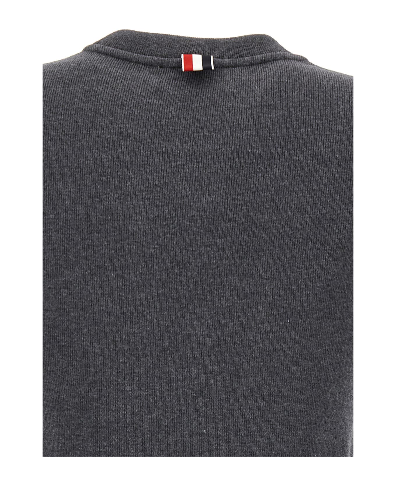 Thom Browne Short Sleeve Sweatshirt - Grey ニットウェア