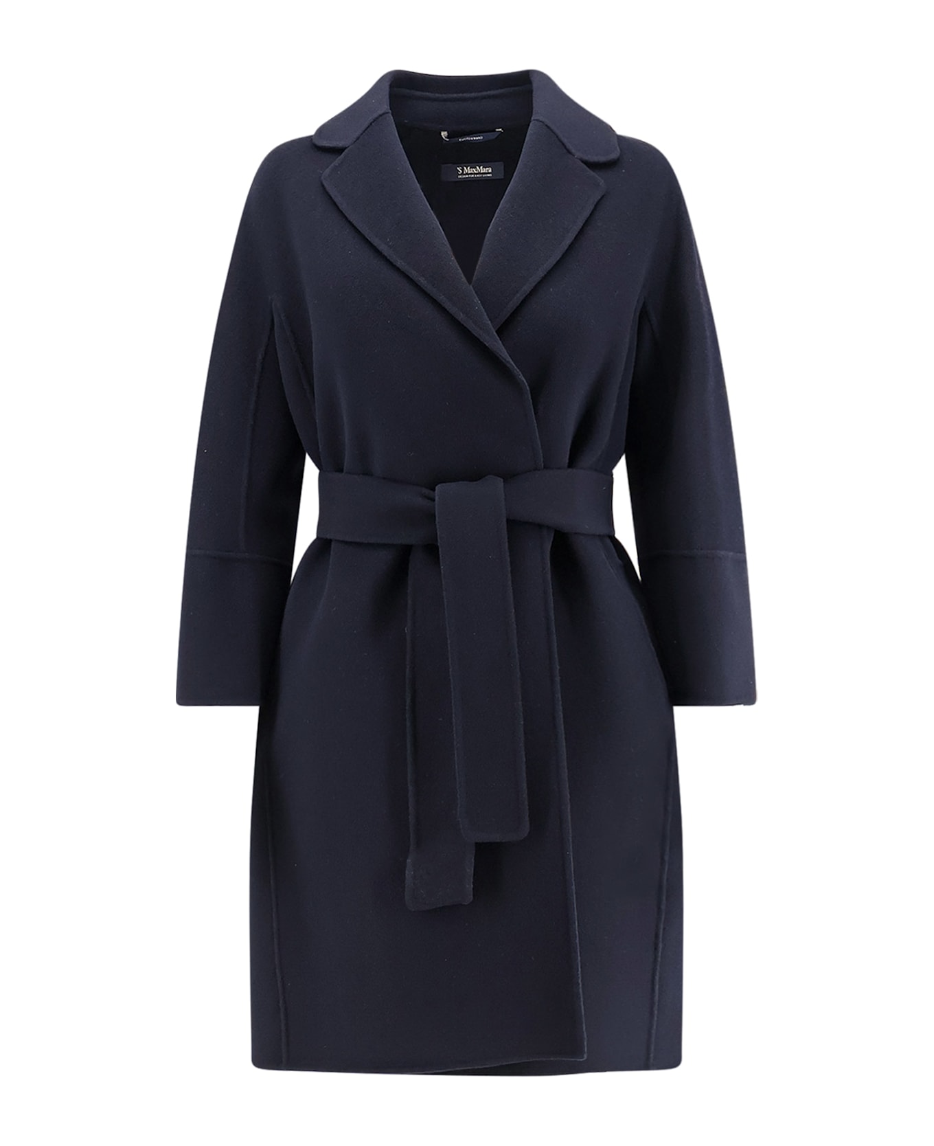 Max Mara Arona Vigin Wool Coat - Blue