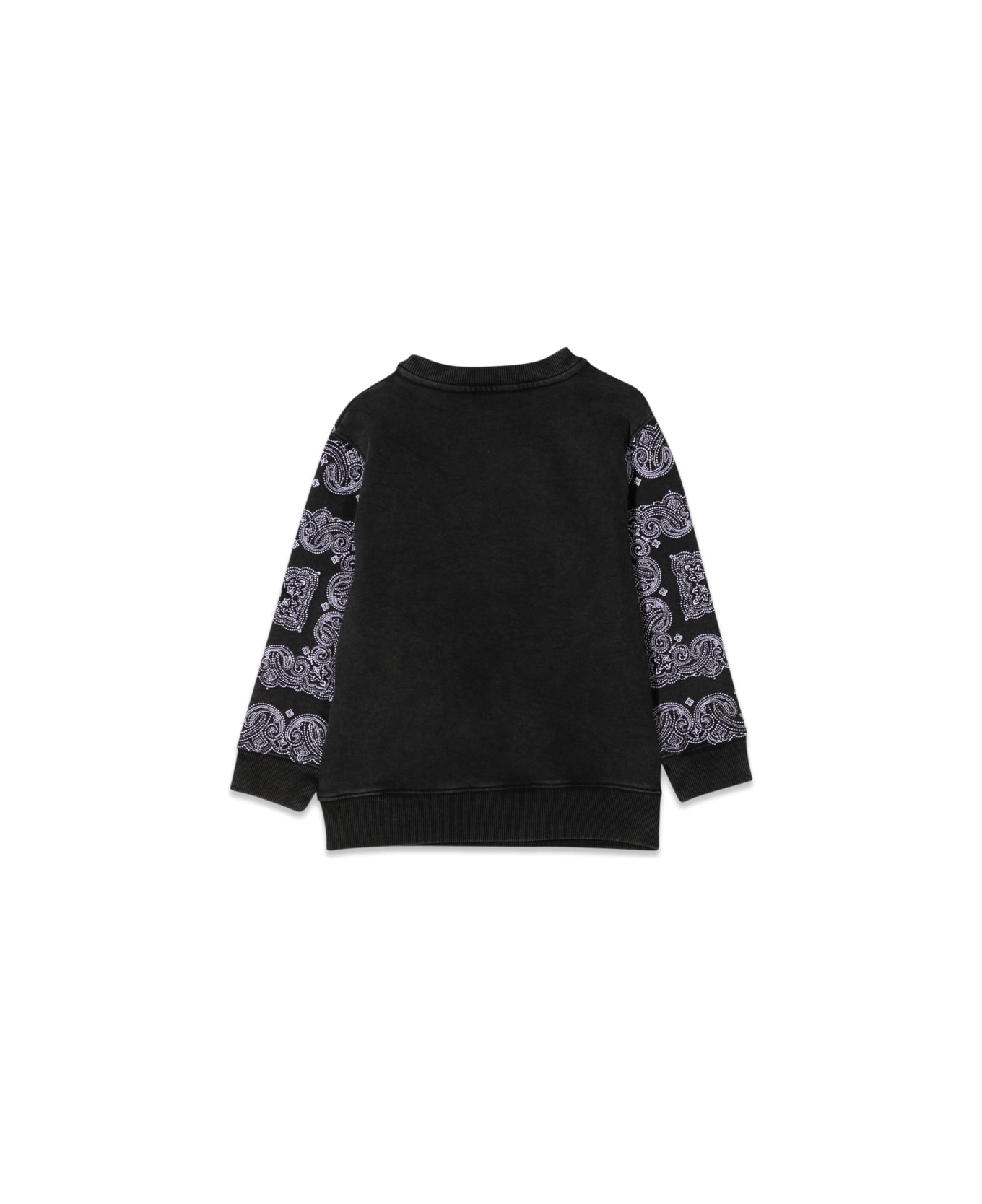 Givenchy Crewneck Sweatshirt Patterned Print And Logo - BLACK