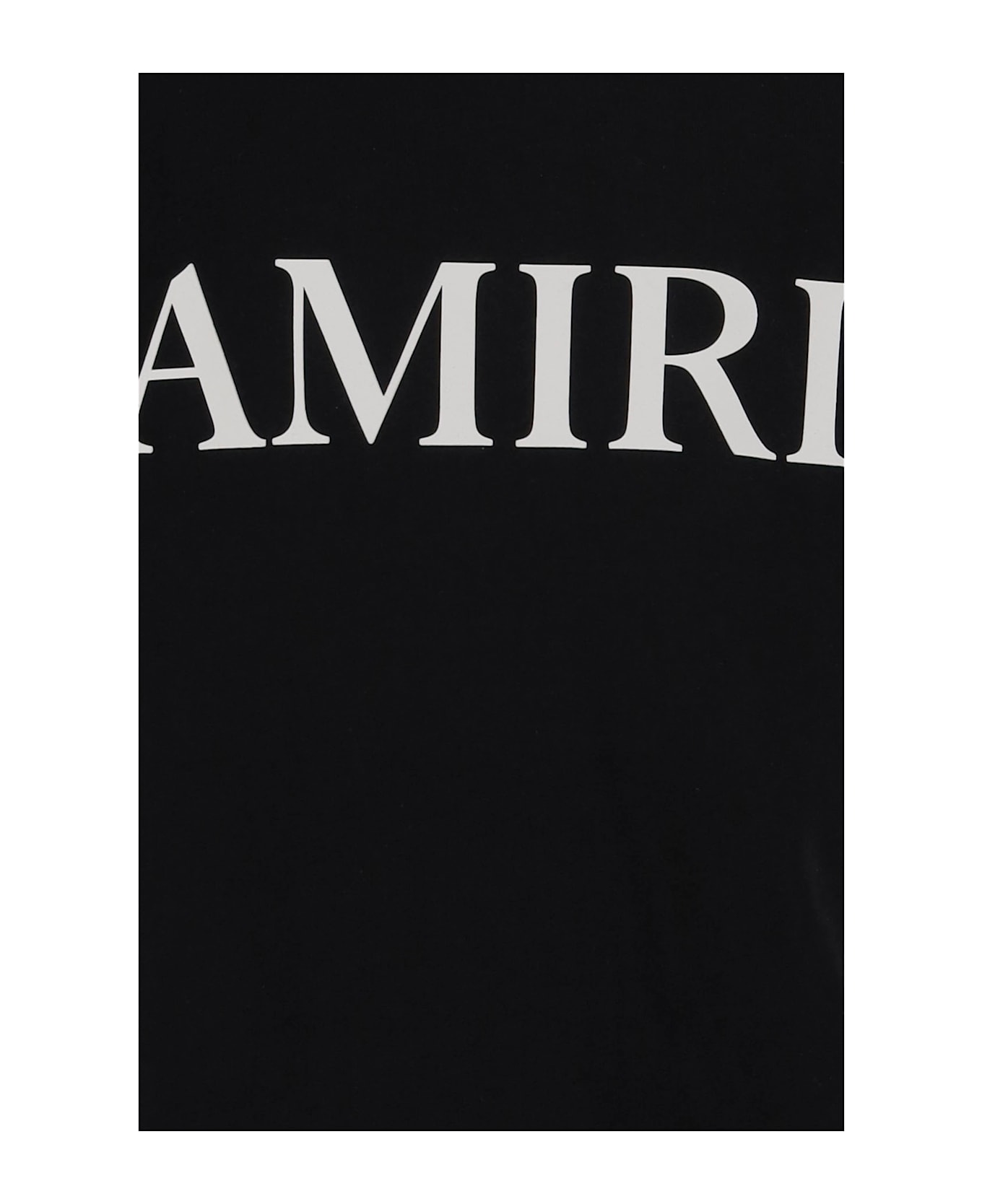 AMIRI Cotton T-shirt With Logo Print - Black