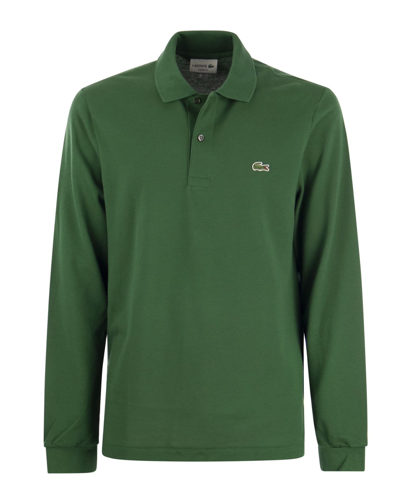 Lacoste Long-sleeved Cotton Polo Shirt