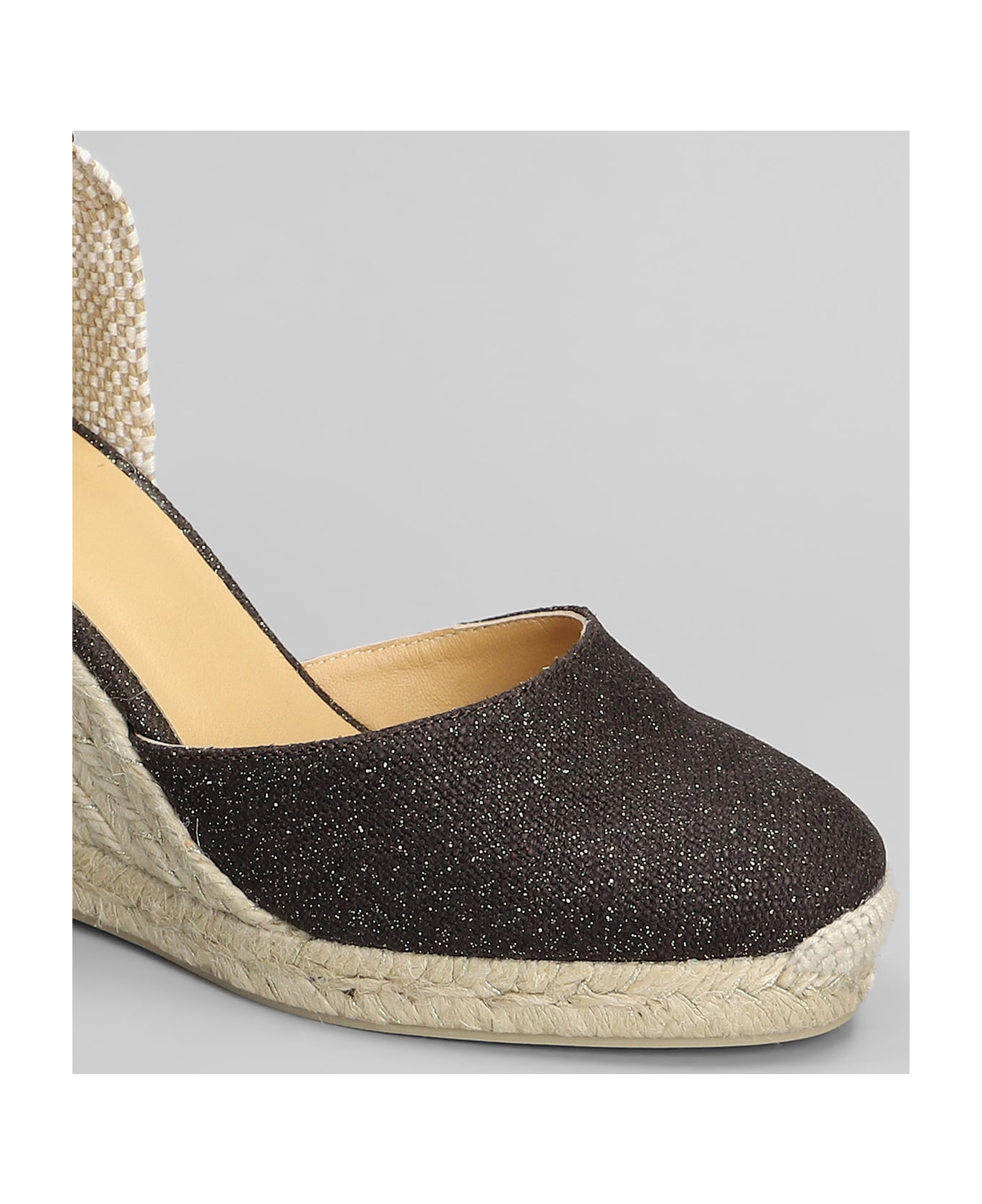 Castañer Carina-8-032 Wedges In Brown Canvas - BROWN