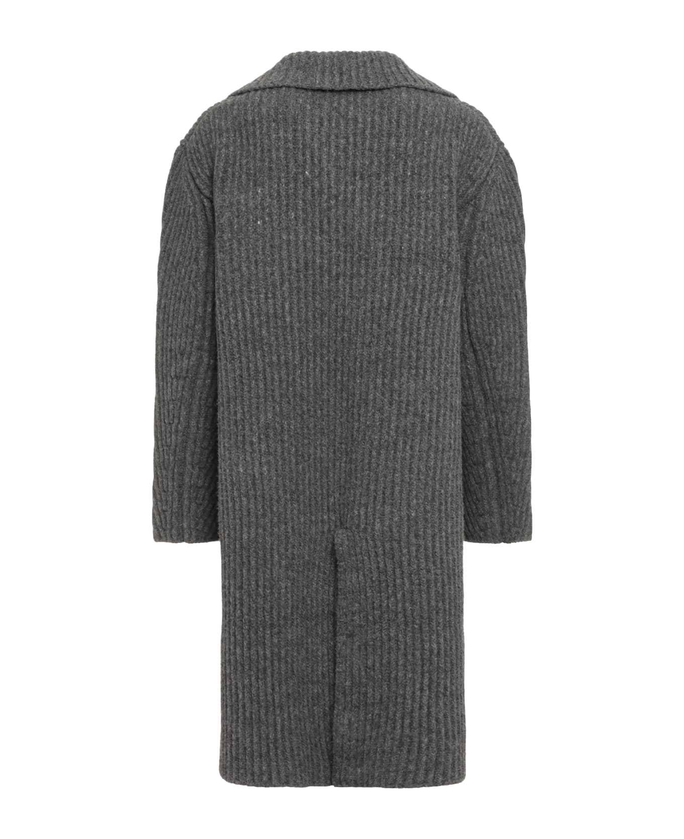 Bottega Veneta Wool Jersey Coat - grey