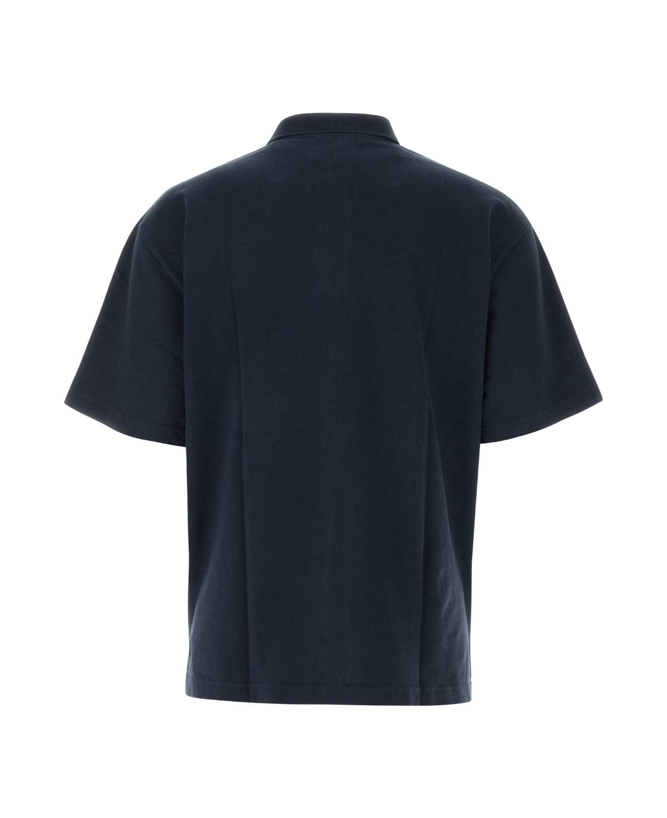 Maison Kitsuné Midnight Blue Piquet Polo Shirt - DEEPNAVY ポロシャツ
