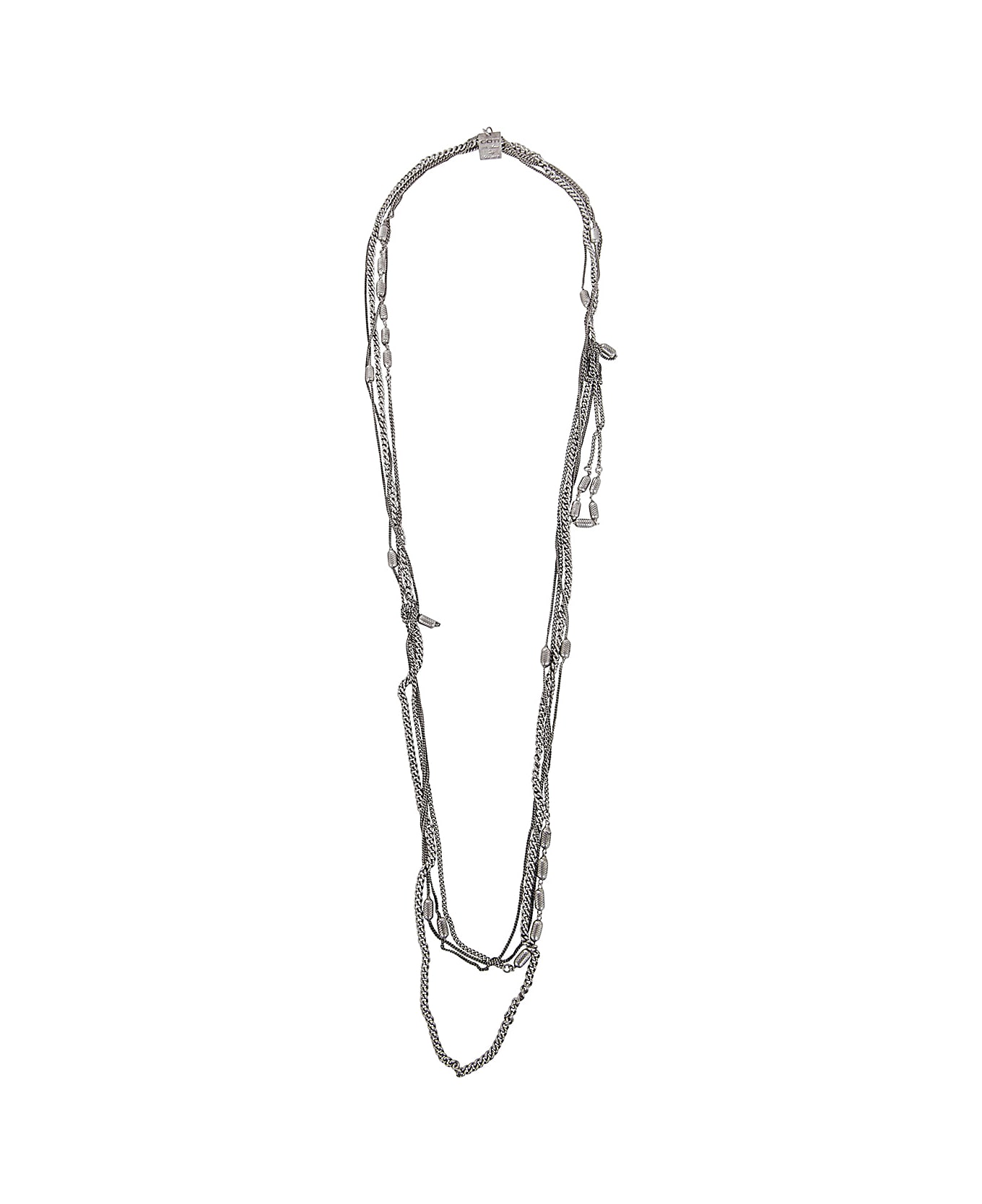 Goti Silver Chains Necklace - Multi