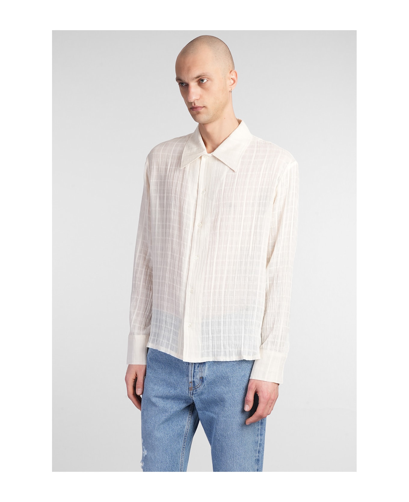 Séfr Ignacio Shirt In Beige Cotton - beige