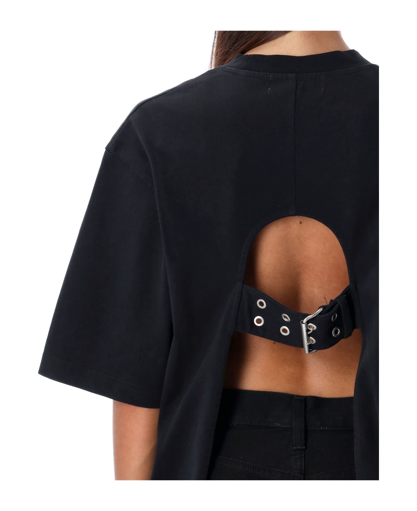 AMBUSH Open Back Belt T-shirt - BLACK