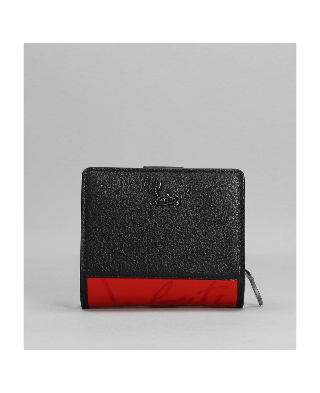 Christian Louboutin Wallet In Black Leather - black