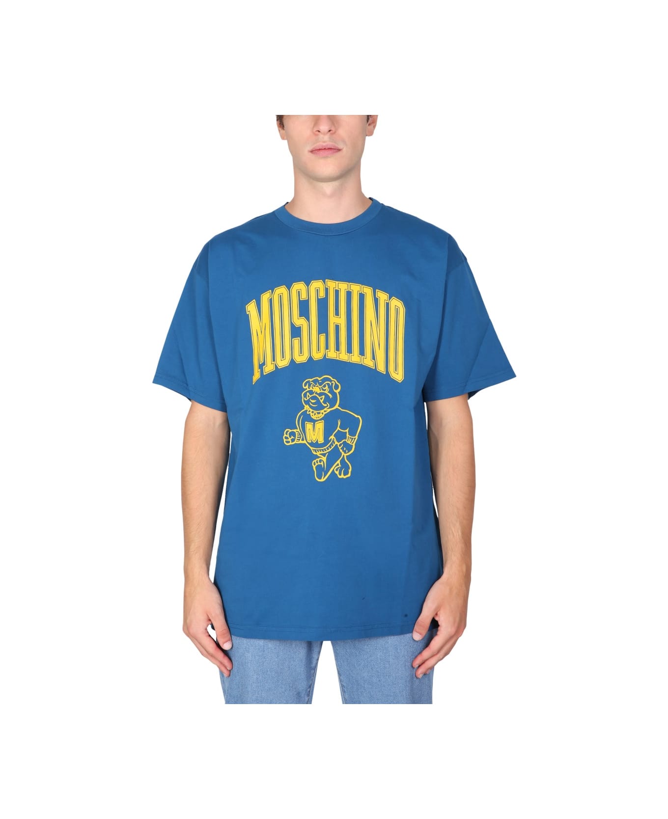 Moschino T-shirt With Print - BLUE