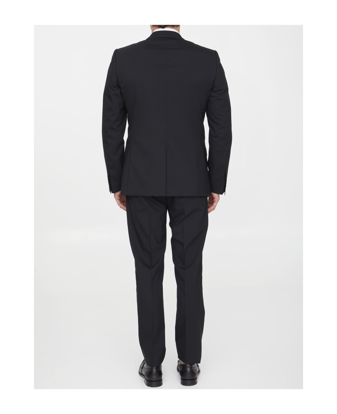 Dolce & Gabbana Black Wool Two-piece Suit