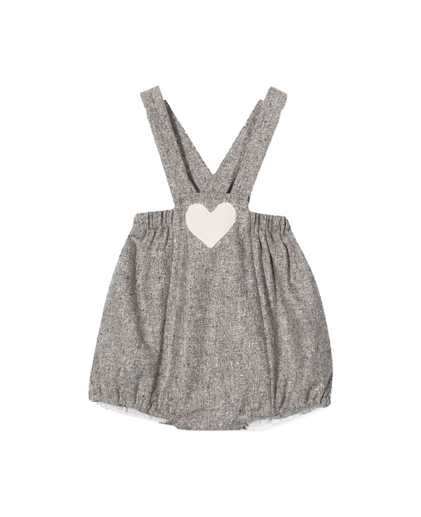 La stupenderia Wool And Silk Dungarees - Grey