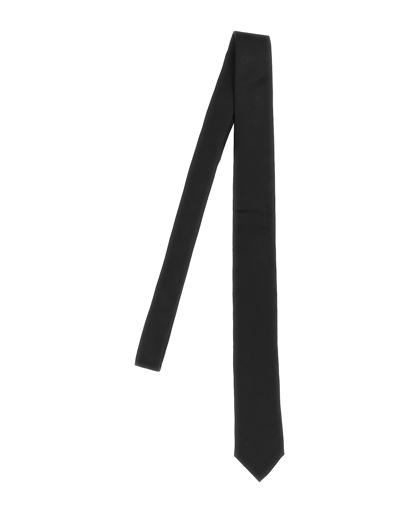 Dolce 
Gabbana Jacquard Logo Tie - Black