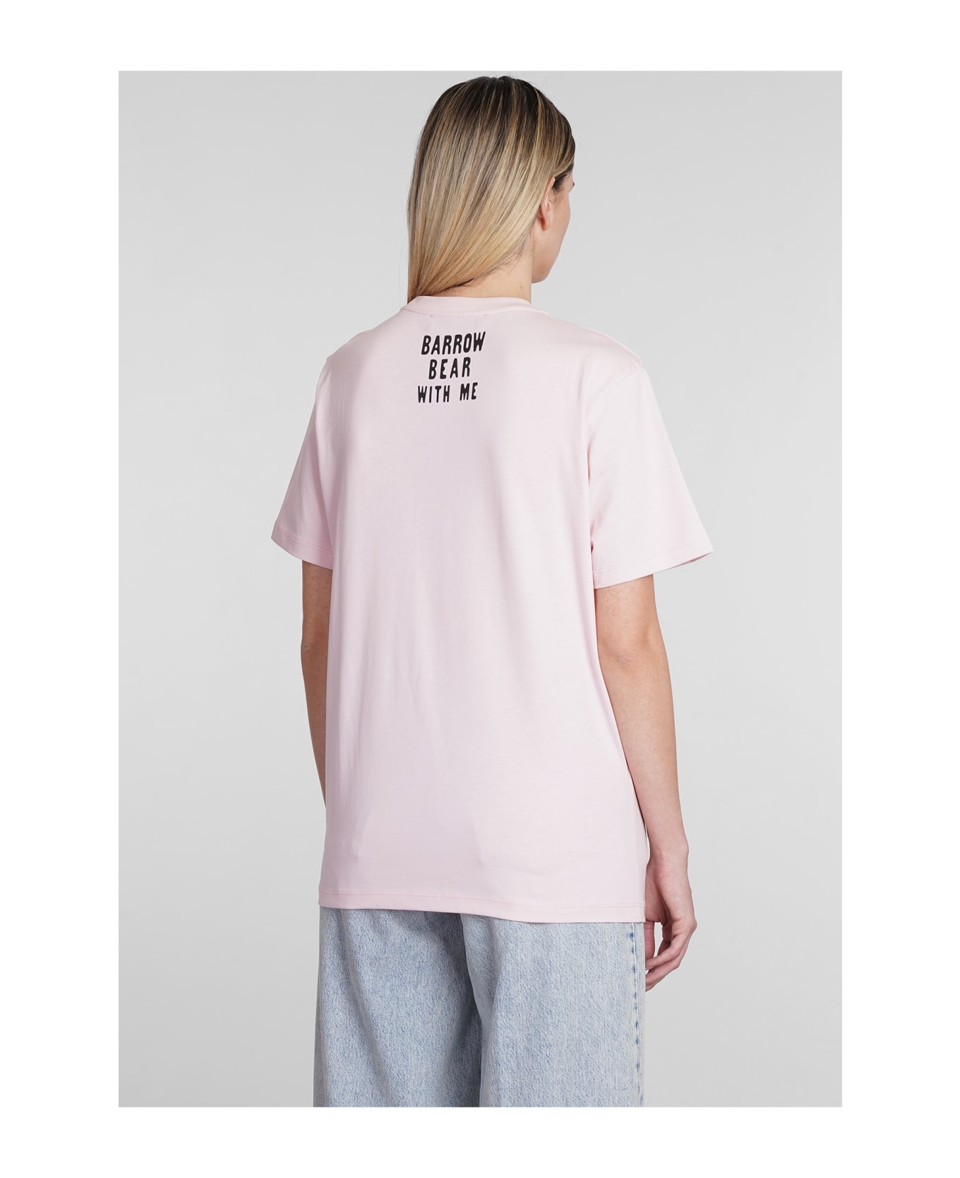 Barrow T-shirt In Rose-pink Cotton - rose-pink Tシャツ