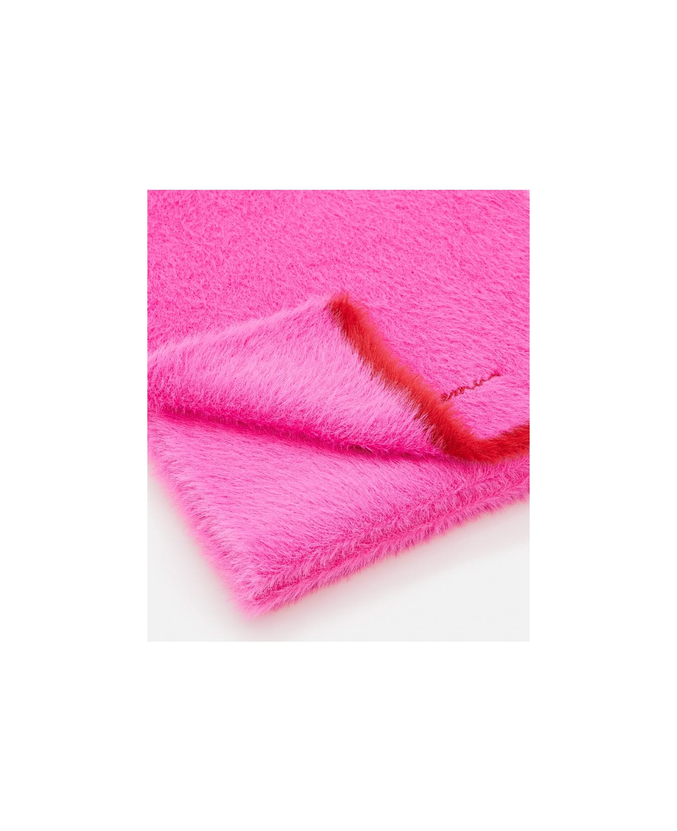 Jacquemus L'echarpe Neve Fluffy Scarf - Pink