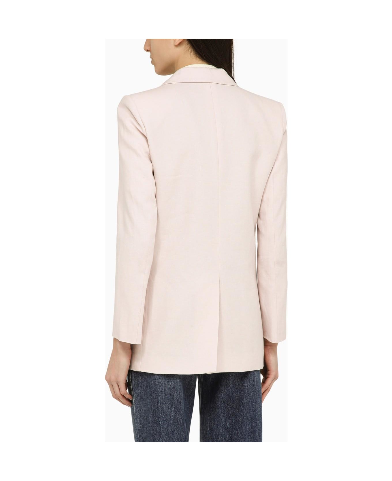 Blazé Milano Midday Sun Wisteria-coloured Linen Jacket - Pink