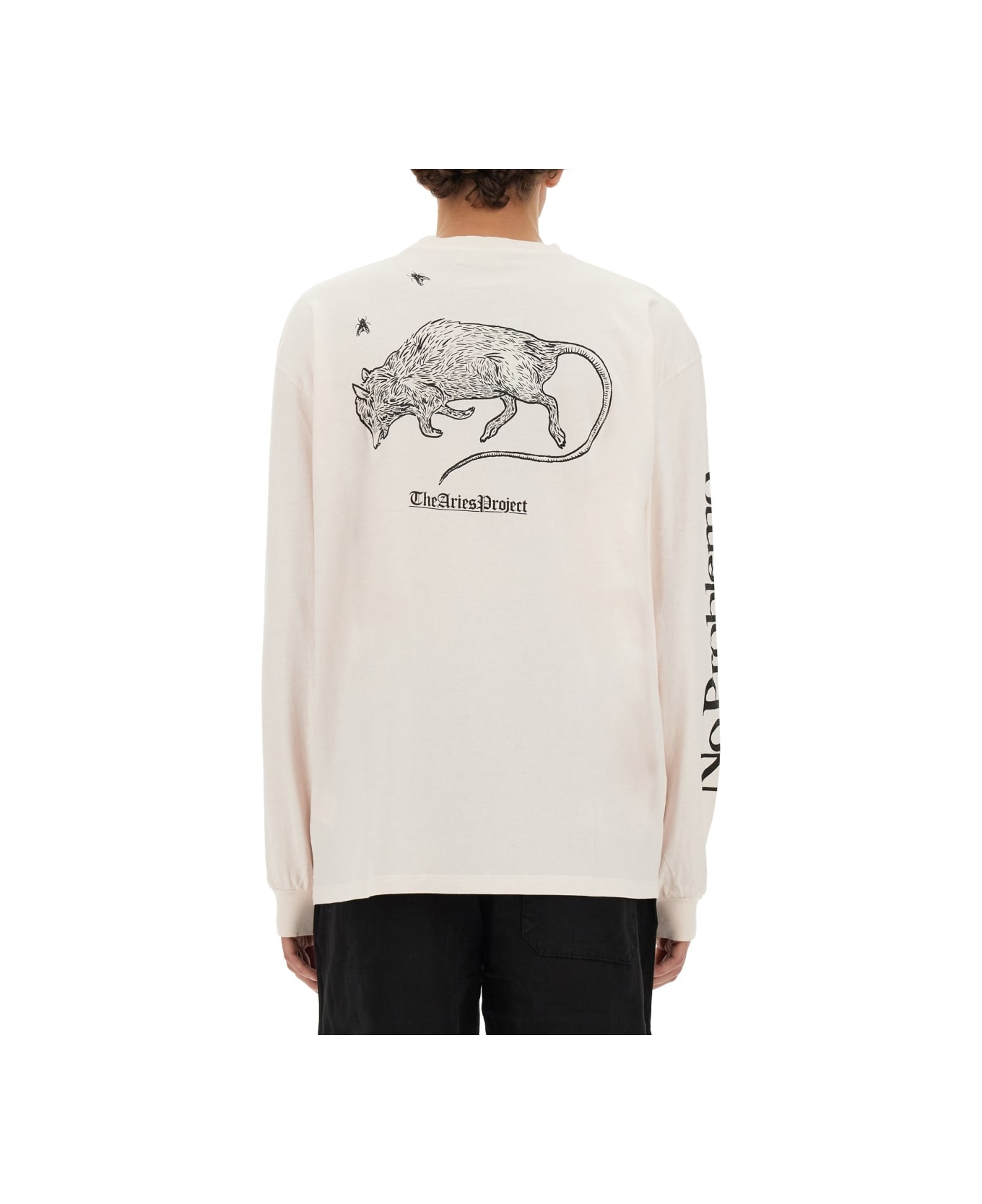 Aries Sweatshirt With Logo Print - WHITE