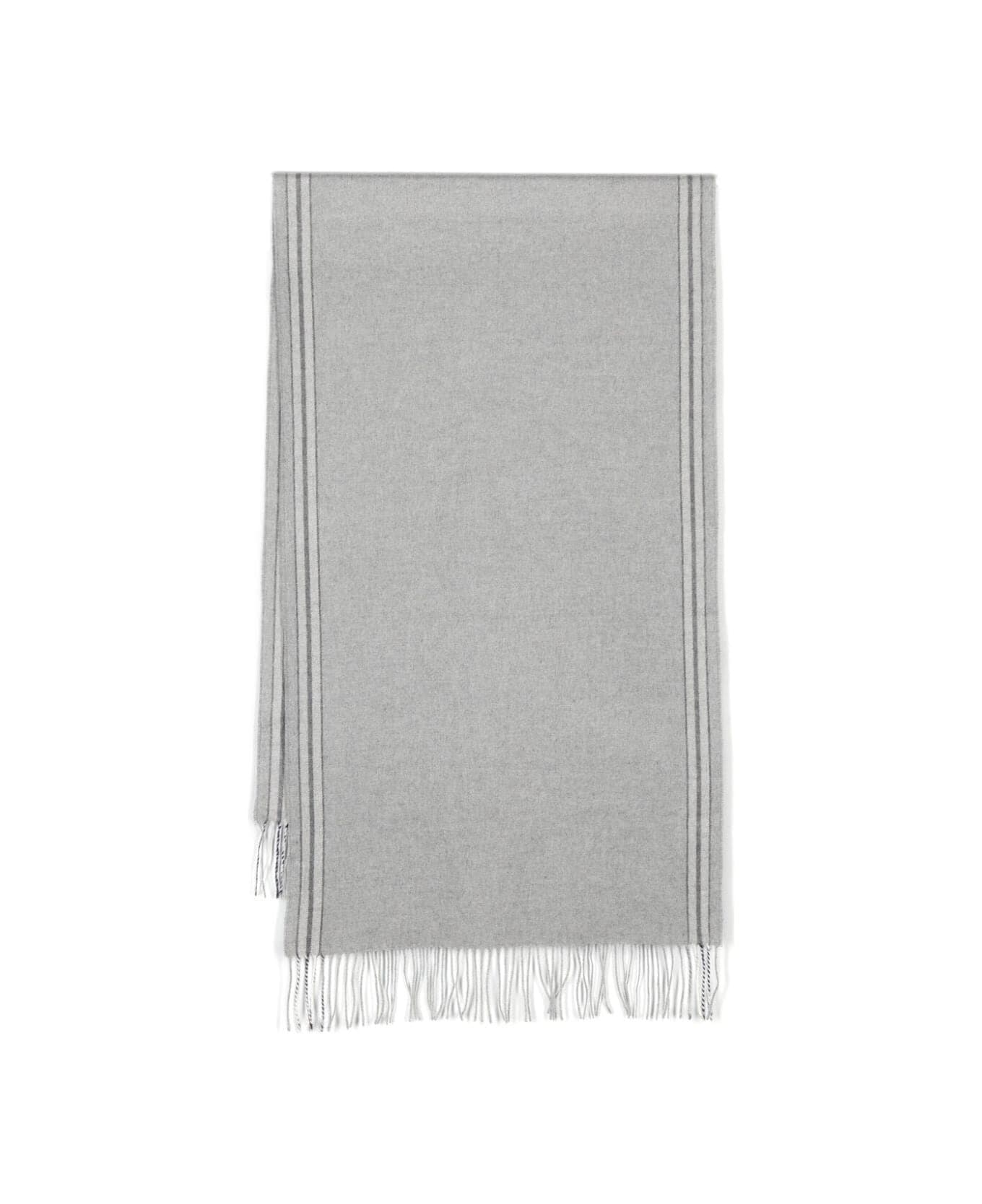 Brunello Cucinelli Colored Scarf - Grey Navy