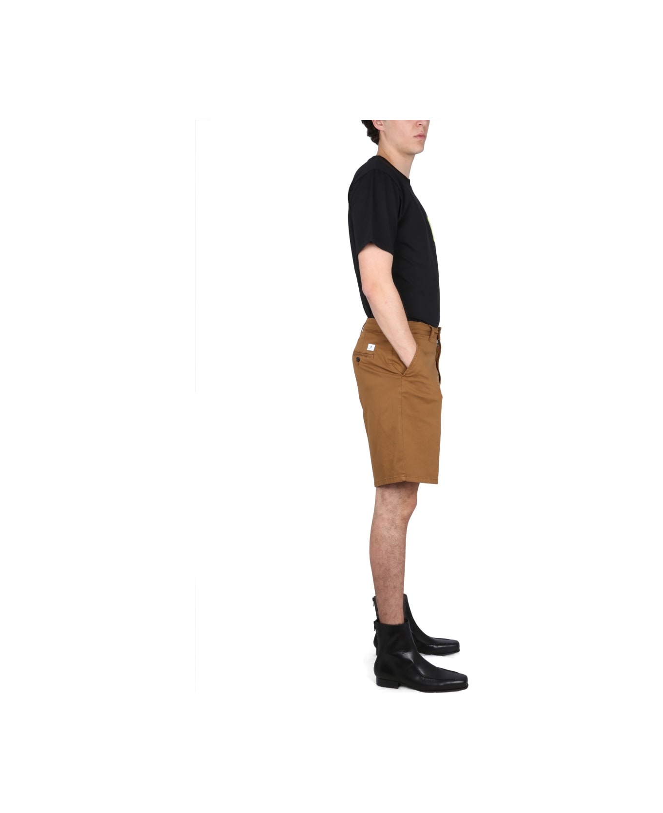 Department Five Cotton Bermuda Shorts - BROWN