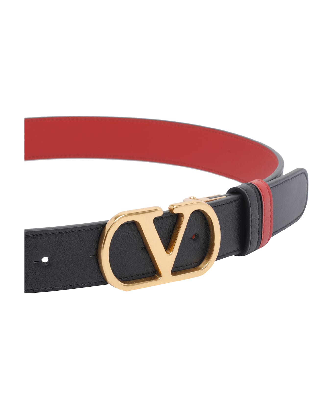 Valentino Garavani Reversible Vlogo Signature Belt - Black