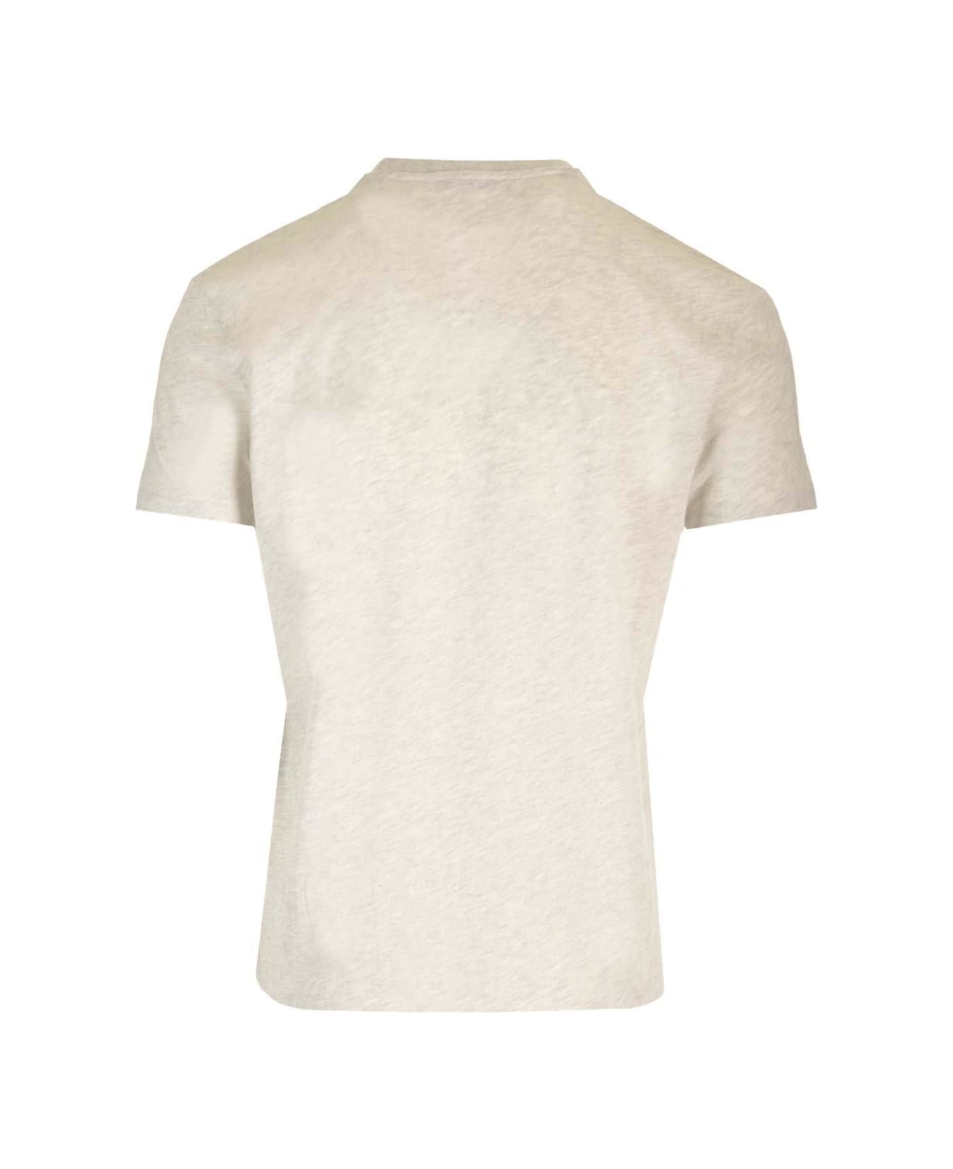 Tom Ford Crewneck Short-sleeved T-shirt - PALE GREY (Grey)
