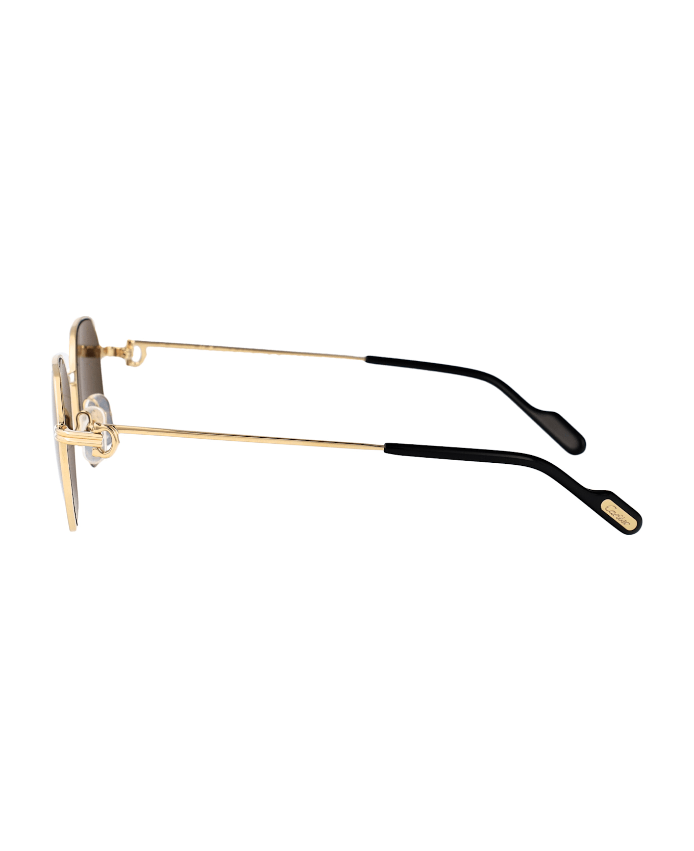 Cartier Eyewear Ct0500s Sunglasses - GOLD GOLD GREY