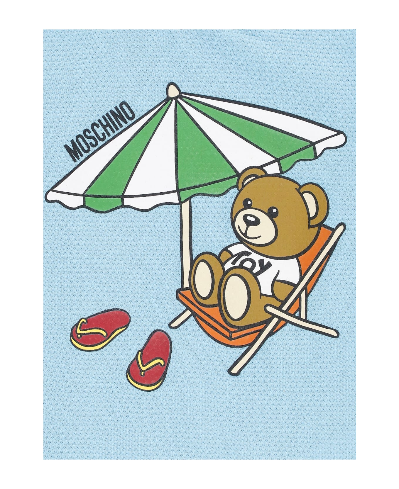 Moschino Beach Teddy Bear Onesie - Light Blue ボディスーツ＆セットアップ