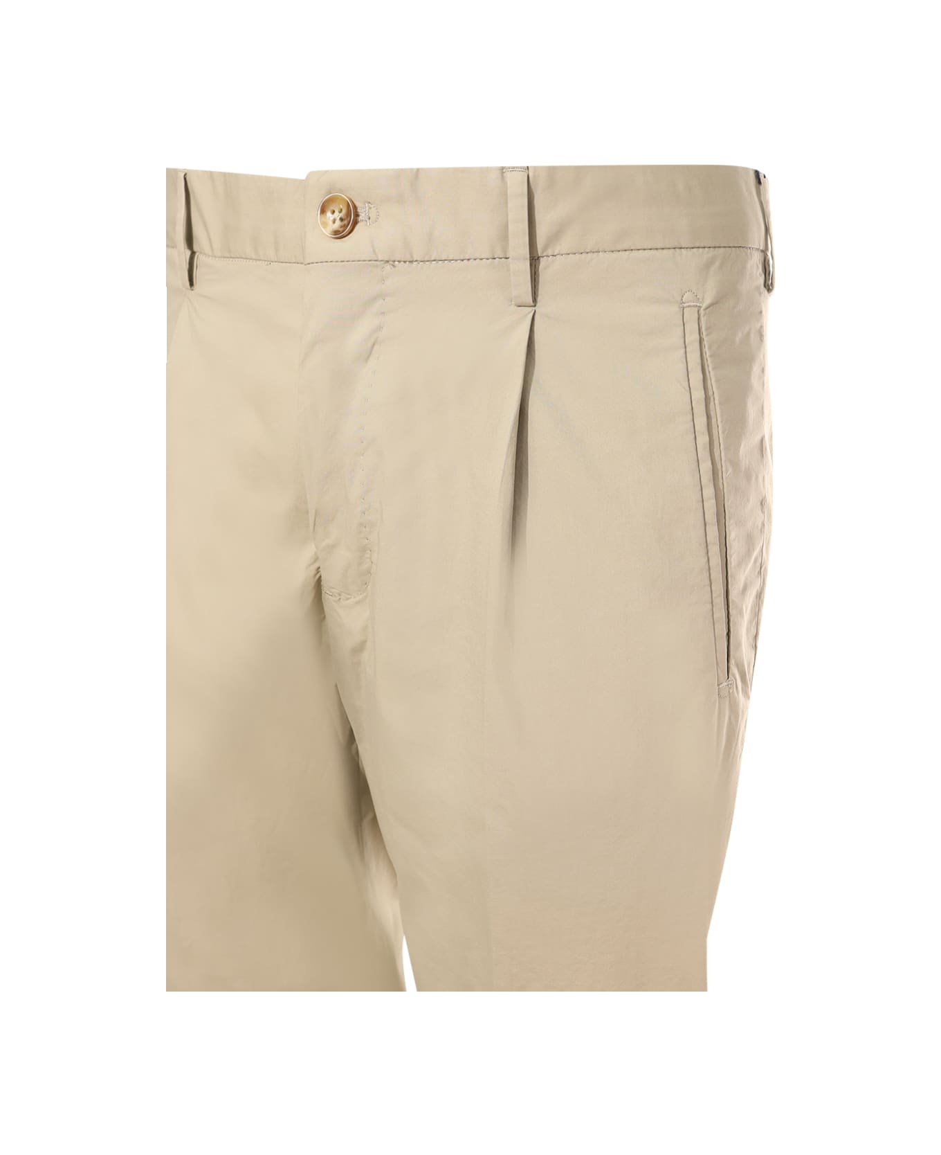 Incotex Trousers With Pleats - Beige