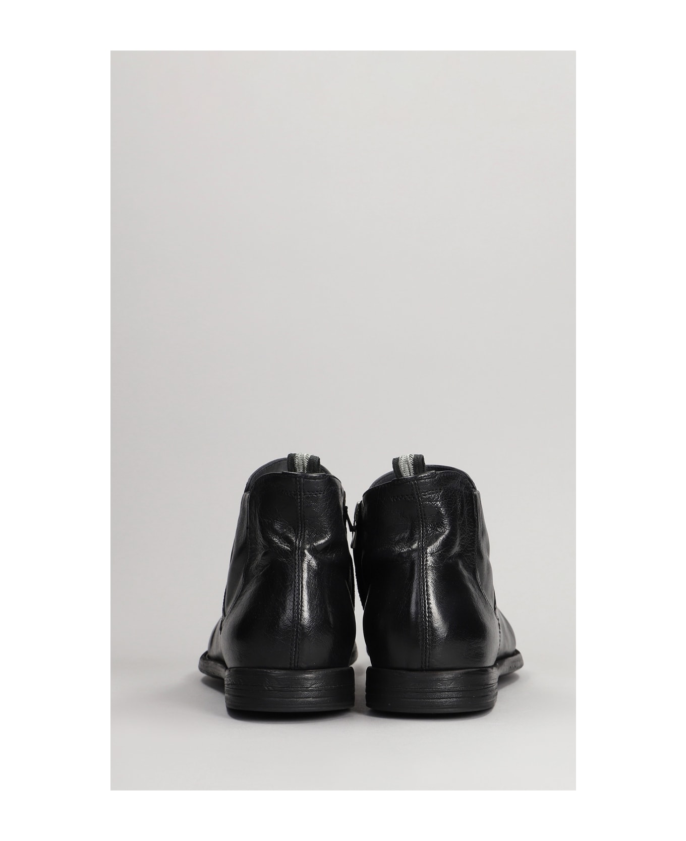 Officine Creative Arc -514 Ankle Boots In Black Leather - black