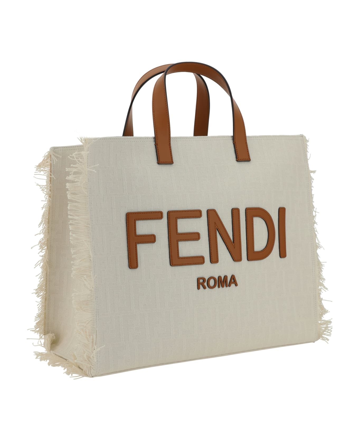 Fendi Shopping Bag - Grezzo+brandy+pall
