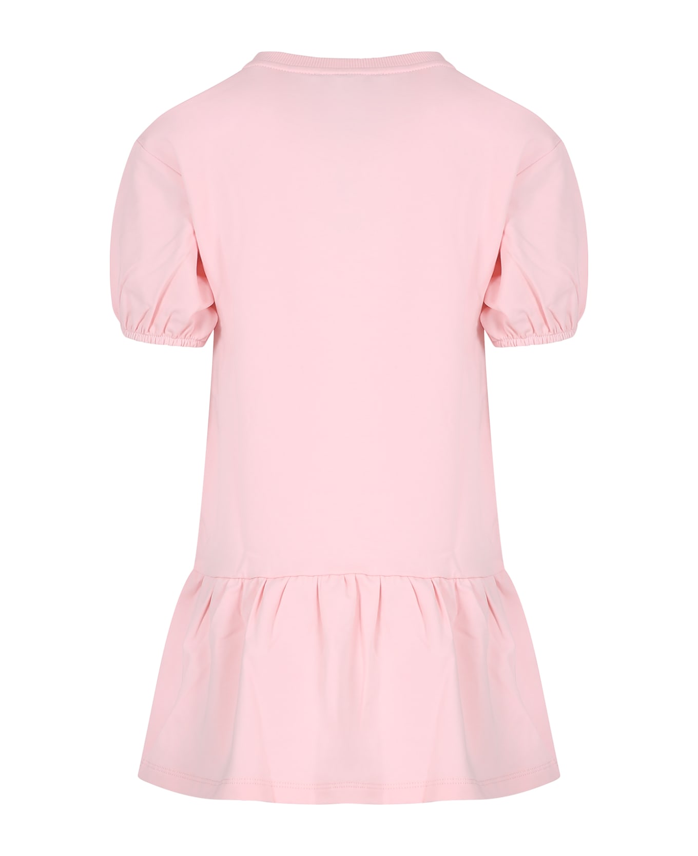 Moschino Pink Dress For Girl With Teddy Bear - Pink ワンピース＆ドレス
