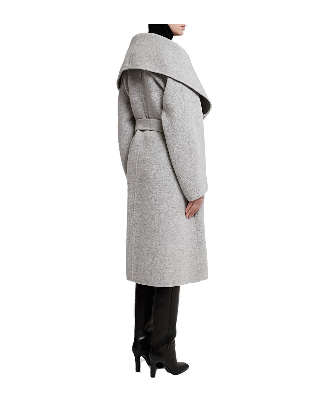 Max Mara Atelier Atelier Racer Coat - Gray