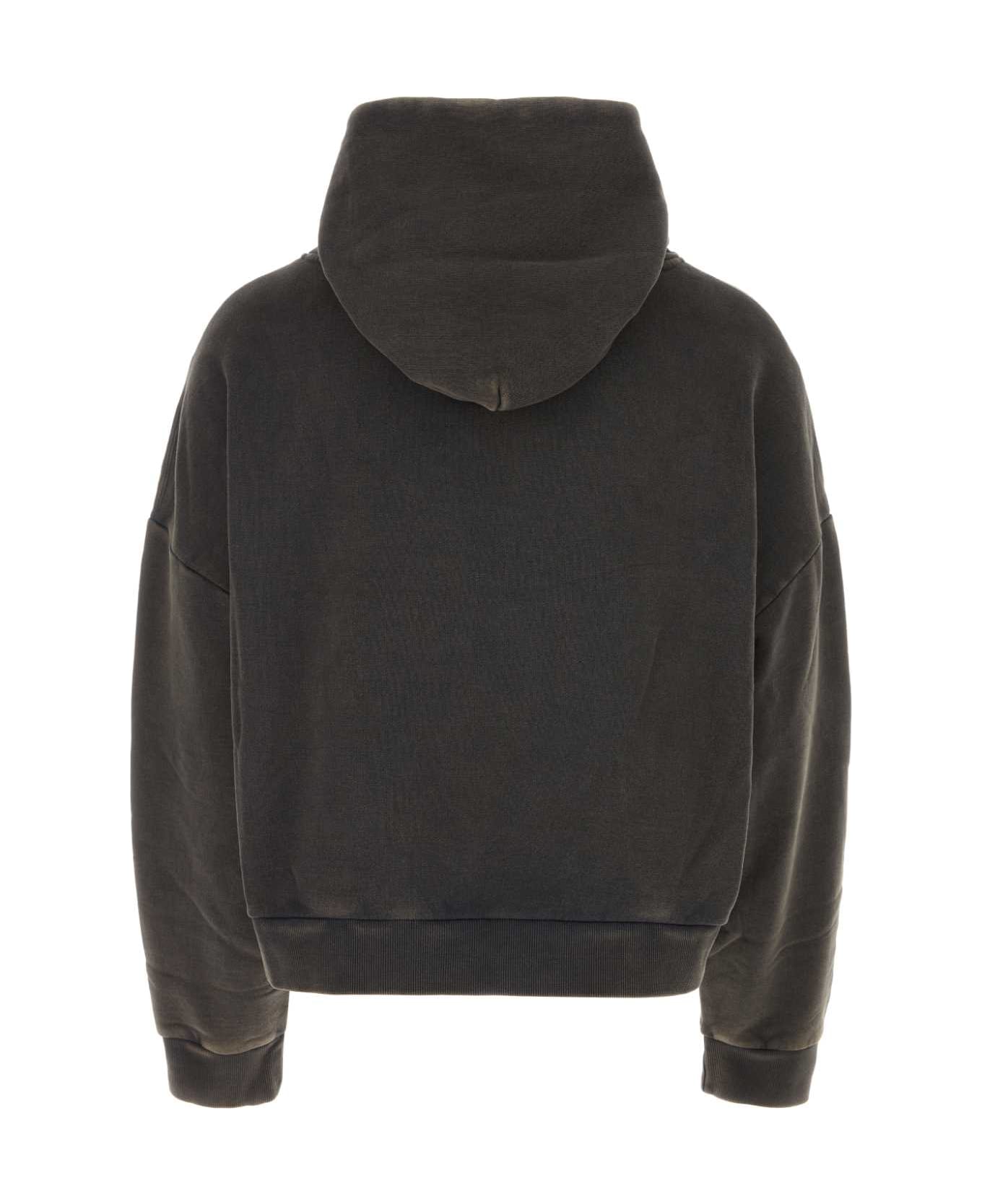Entire Studios Charcoal Cotton Oversize Sweatshirt - Nero