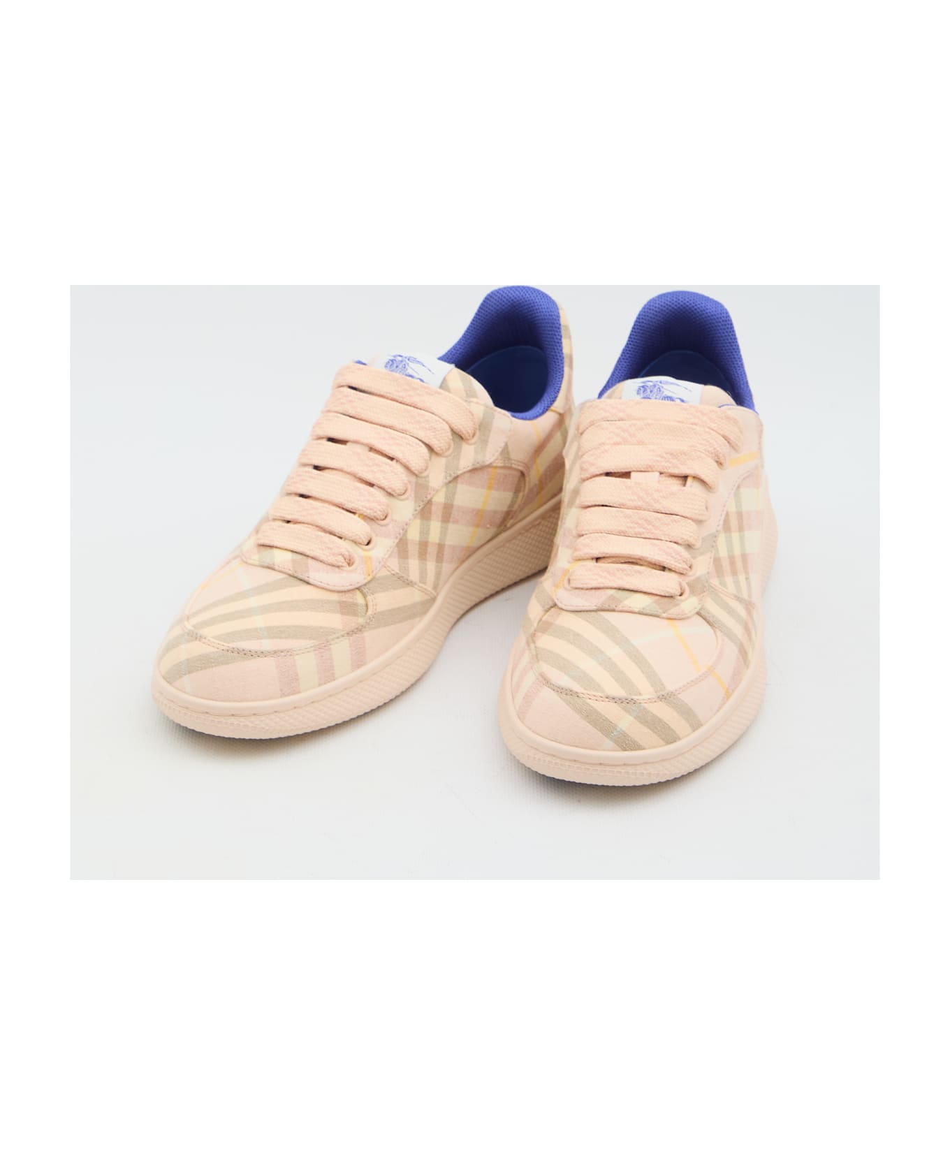 Burberry Check Terrace Sneakers - BEIGE