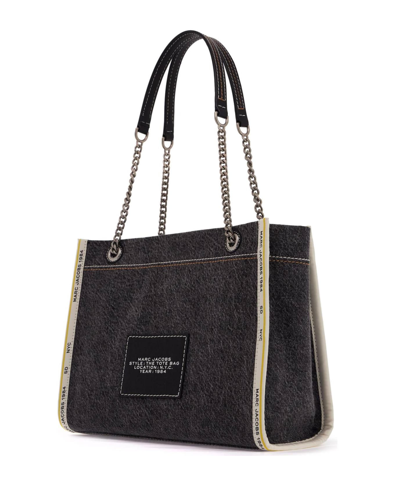 Marc Jacobs The Medium Tote Bag - BLACK WASH (Black)