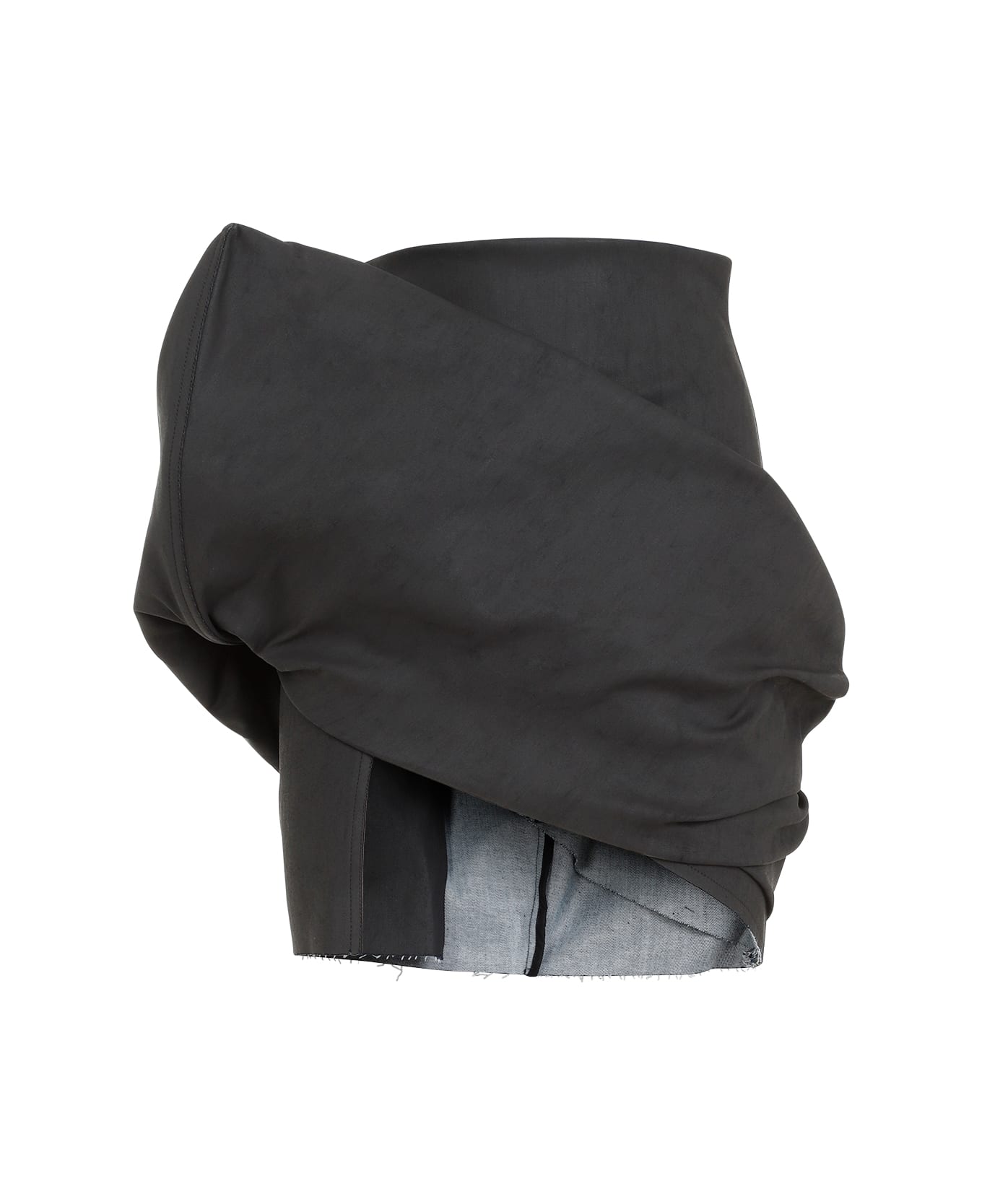 Rick Owens Draped Mini Skirt - Black