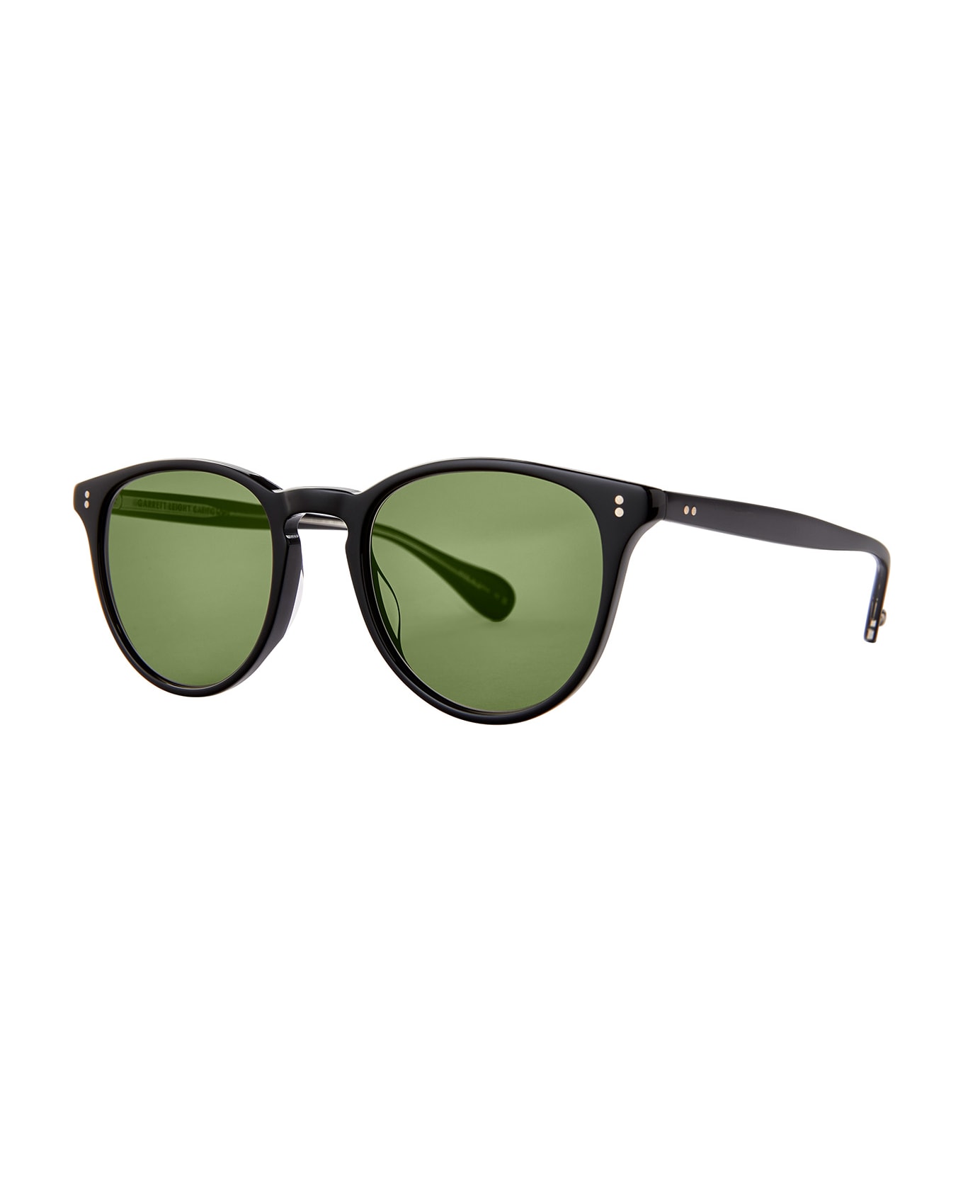 Garrett Leight Manzanita Sun Black/green Sunglasses - Black/Green