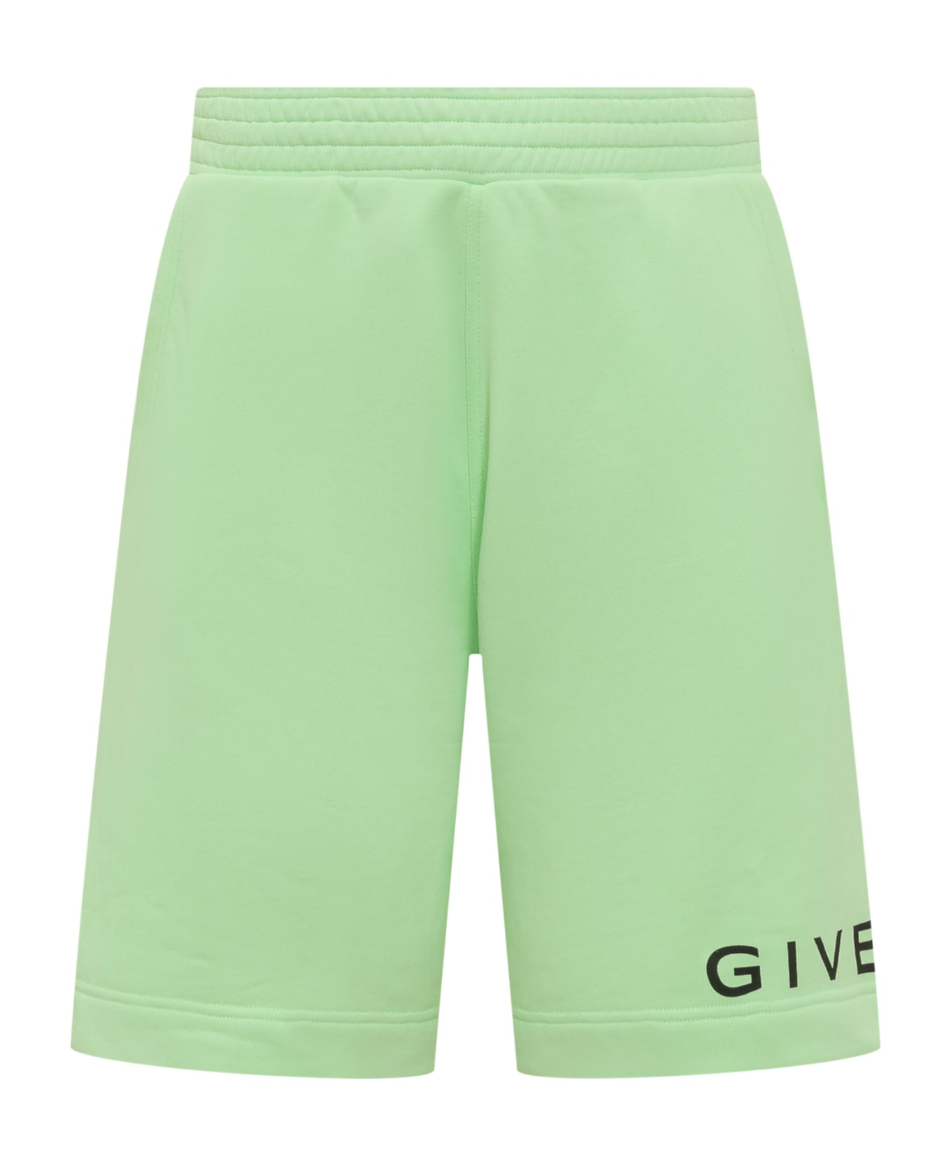 Givenchy Logo Print Sweatshorts - Verde